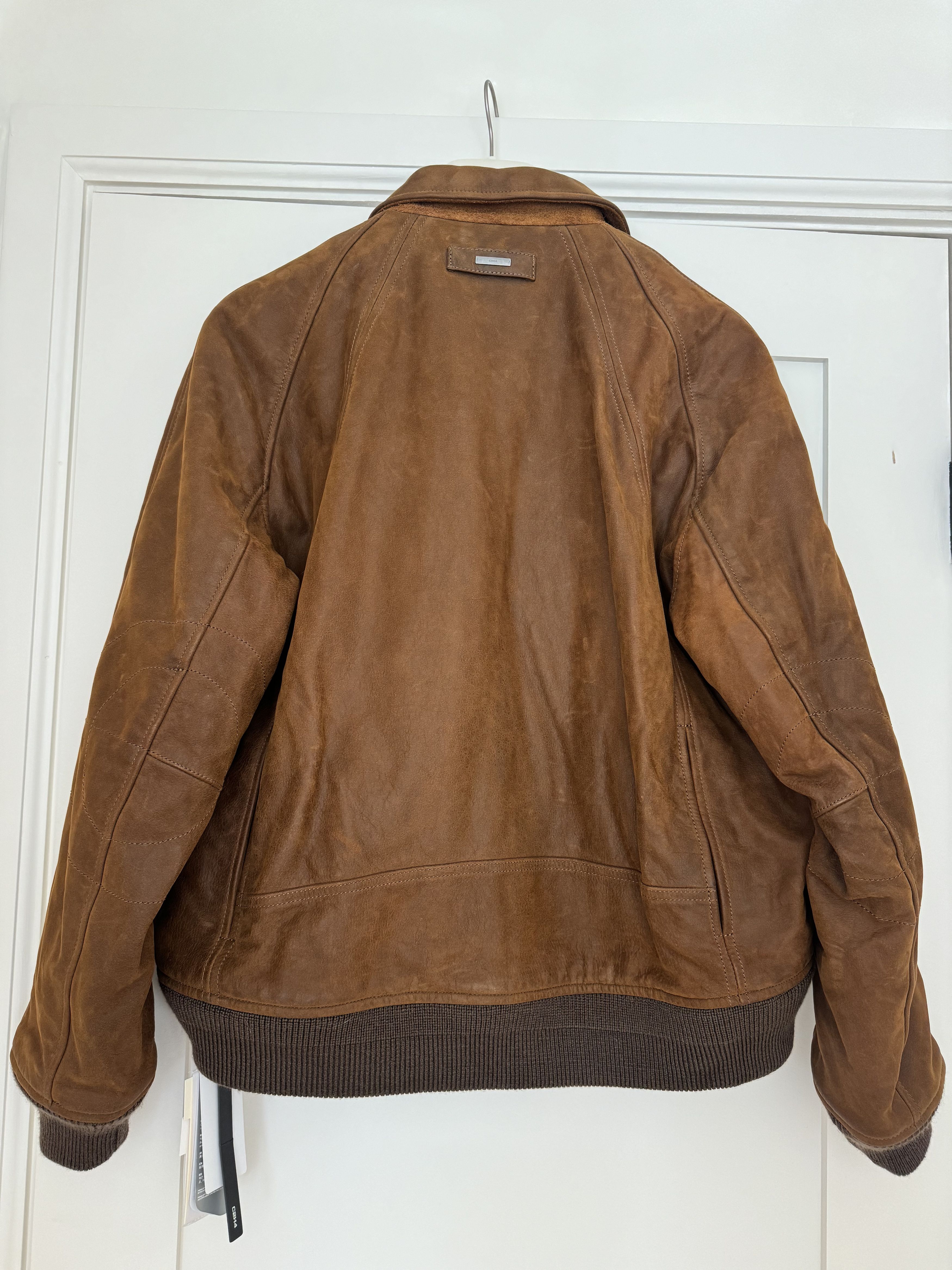 C2H4 Moccasin Memory Faded A-2 Leather Jacket Size US M / EU 48-50 / 2 - 4 Thumbnail