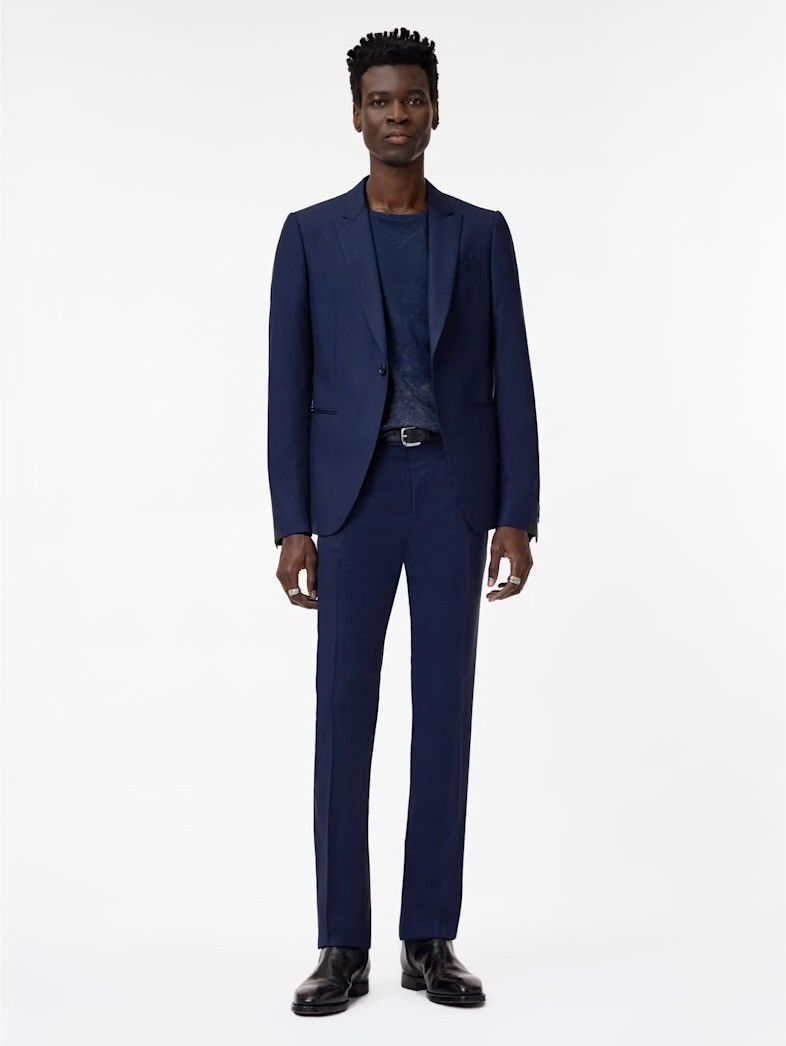 John Varvatos Blue suit. Pants and jacket. Medium Size 40R - 3 Thumbnail