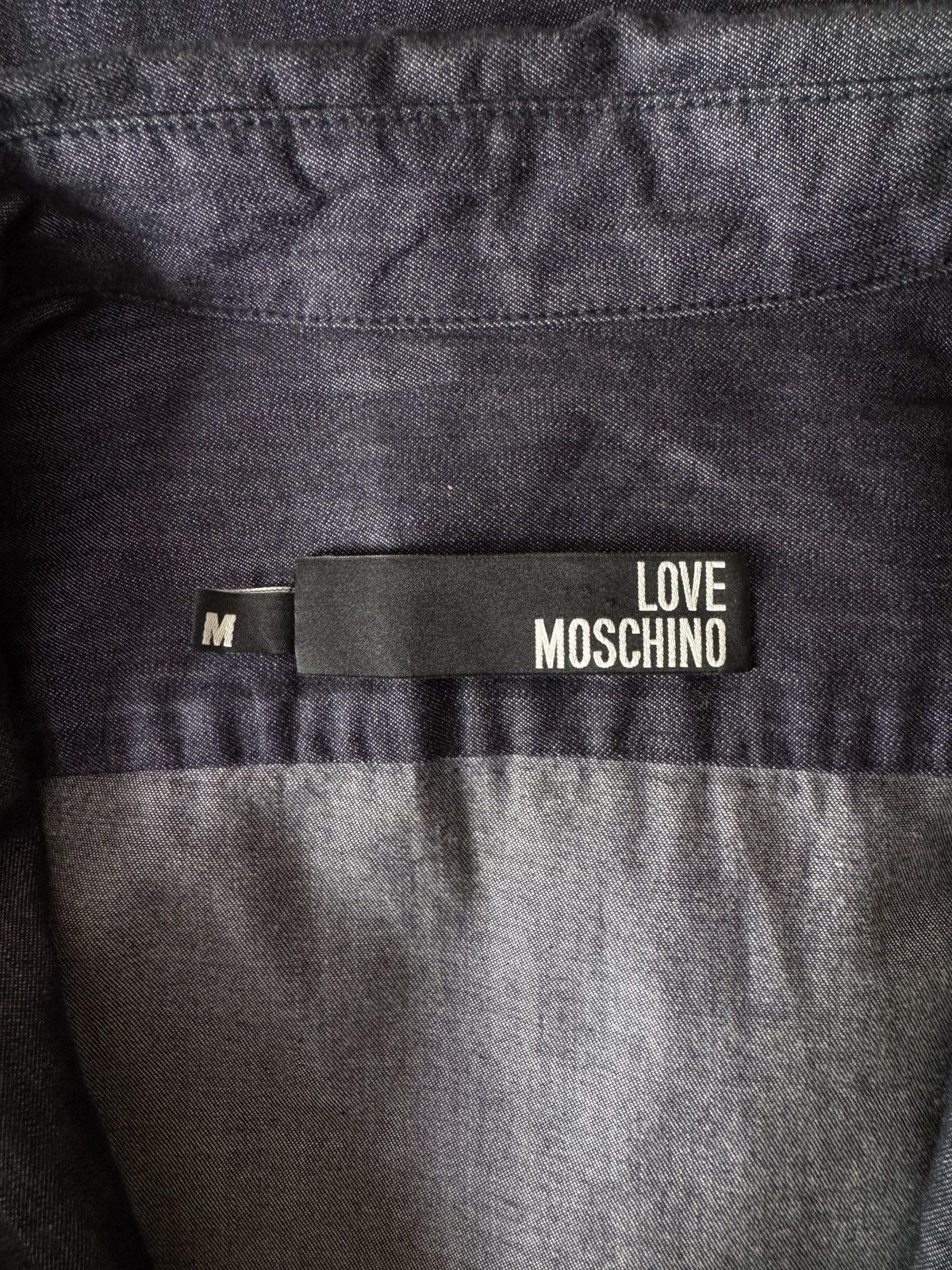 Moschino 🔥🔥 Moschino Navy Denim Shirt Size US M / EU 48-50 / 2 - 7 Thumbnail