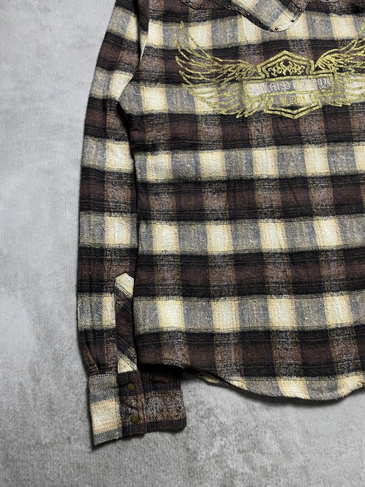 14th Addiction 2000’s Lav - Studded Tribal Shirt Size US M / EU 48-50 / 2 - 13 Thumbnail