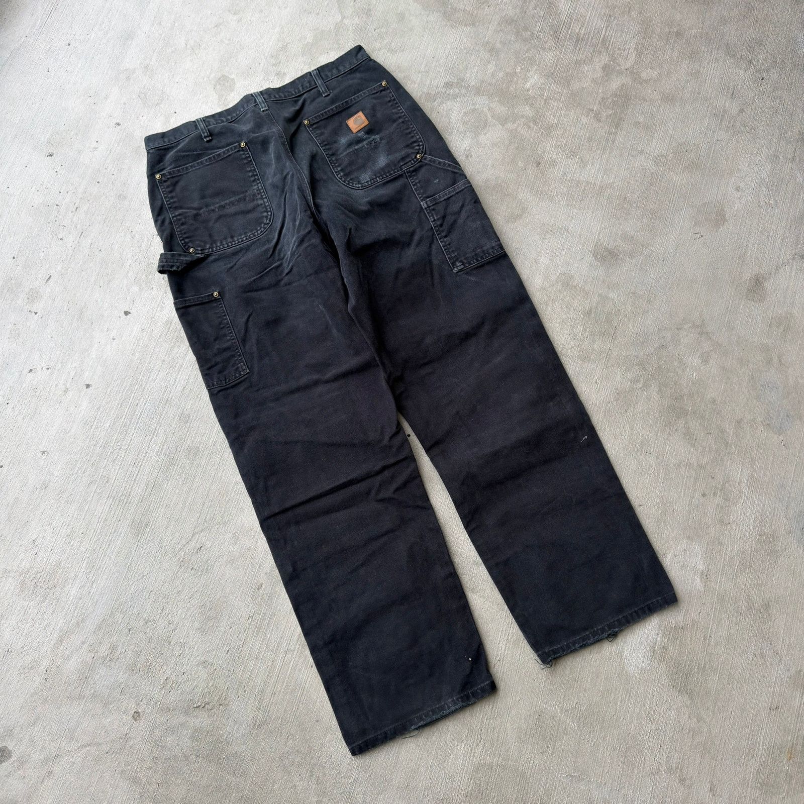 Carhartt × Vintage Carhartt black double knee work wear carpenter pants Size US 33 - 4 Thumbnail