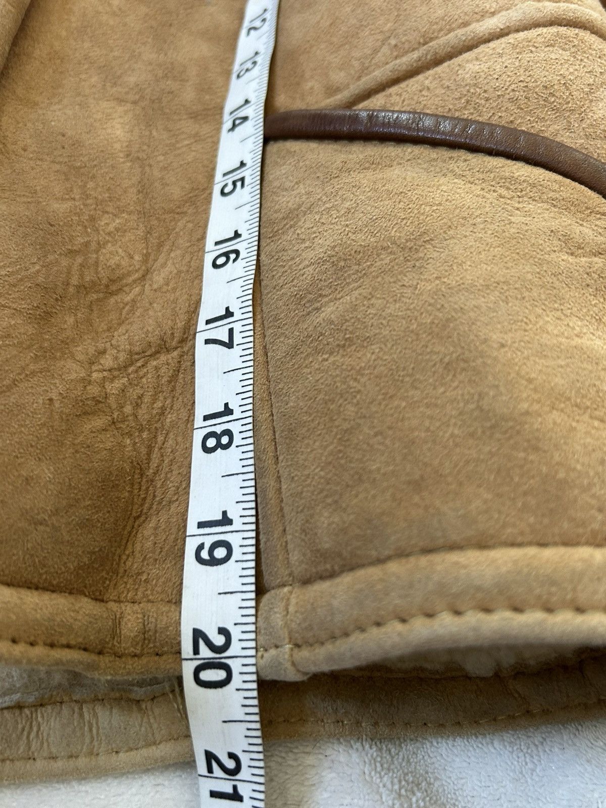 Vintage Leather Suede Shearling Coat French Creek Sheep & Wool sz 12 Size XL / US 12-14 / IT 48-50 - 8 Thumbnail