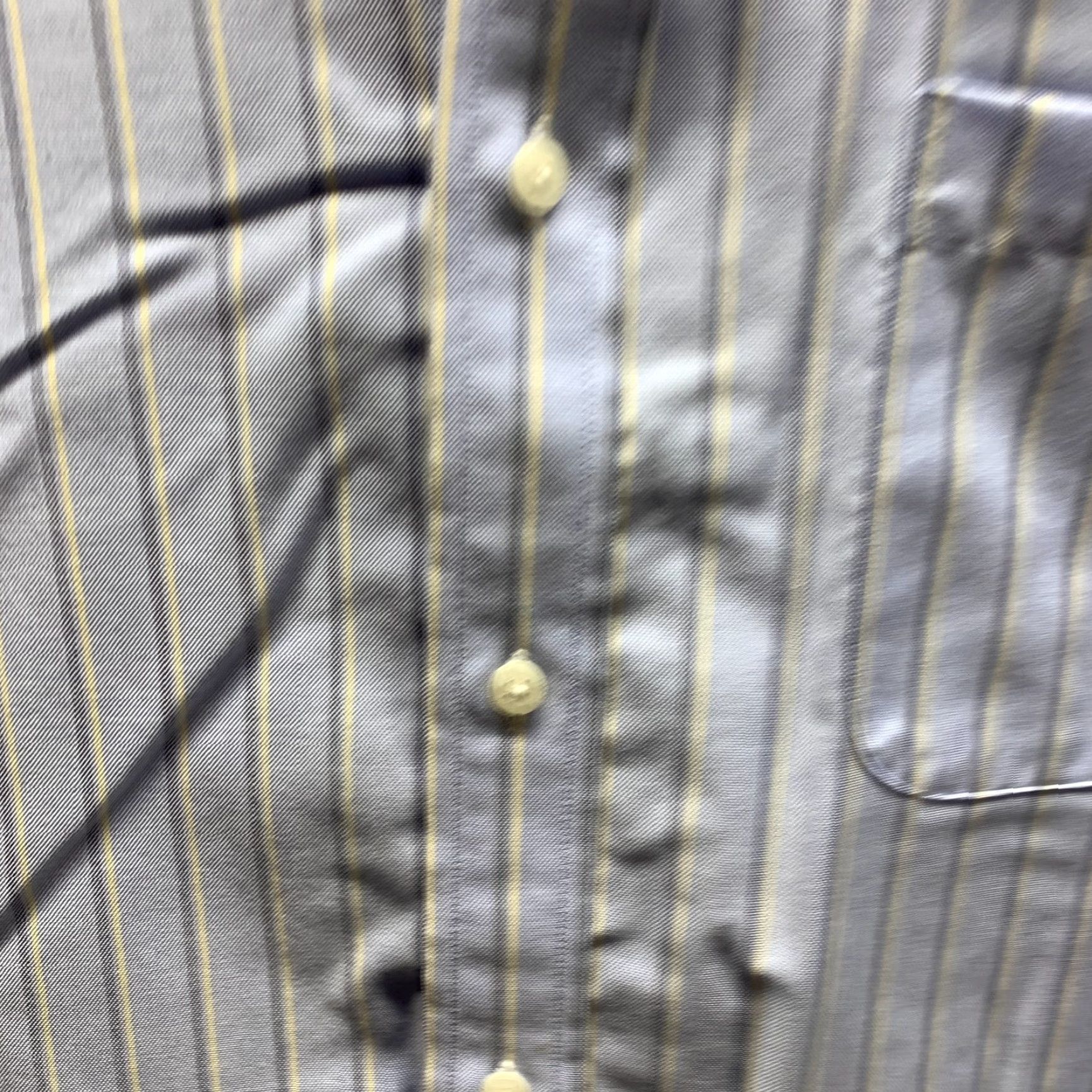 Lands' End Lands' End Shirt Mens Adult Large 16 Blue Striped Button Up Casual Cotton Long Sleeve Collar Down Button-Up Size US L / EU 52-54 / 3 - 4 Thumbnail