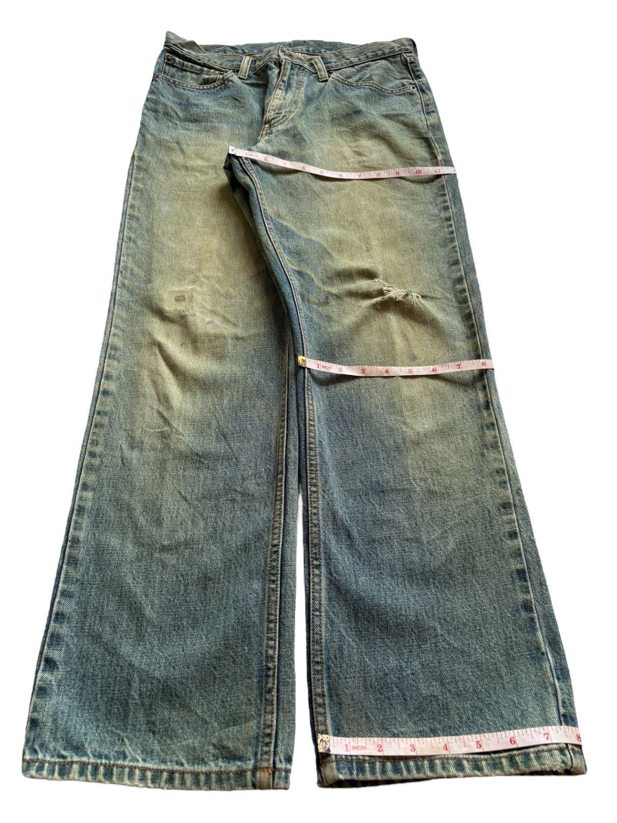 Japanese Brand Vintage Japanese Brand Sick Mud Wash Distressed Loose Jeans Size US 30 / EU 46 - 14 Thumbnail