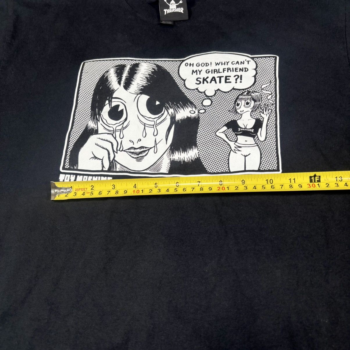 Thrasher Thrasher Toy Machine Toy Girlfriend Tee (Black) men’s size L Size US L / EU 52-54 / 3 - 9 Thumbnail
