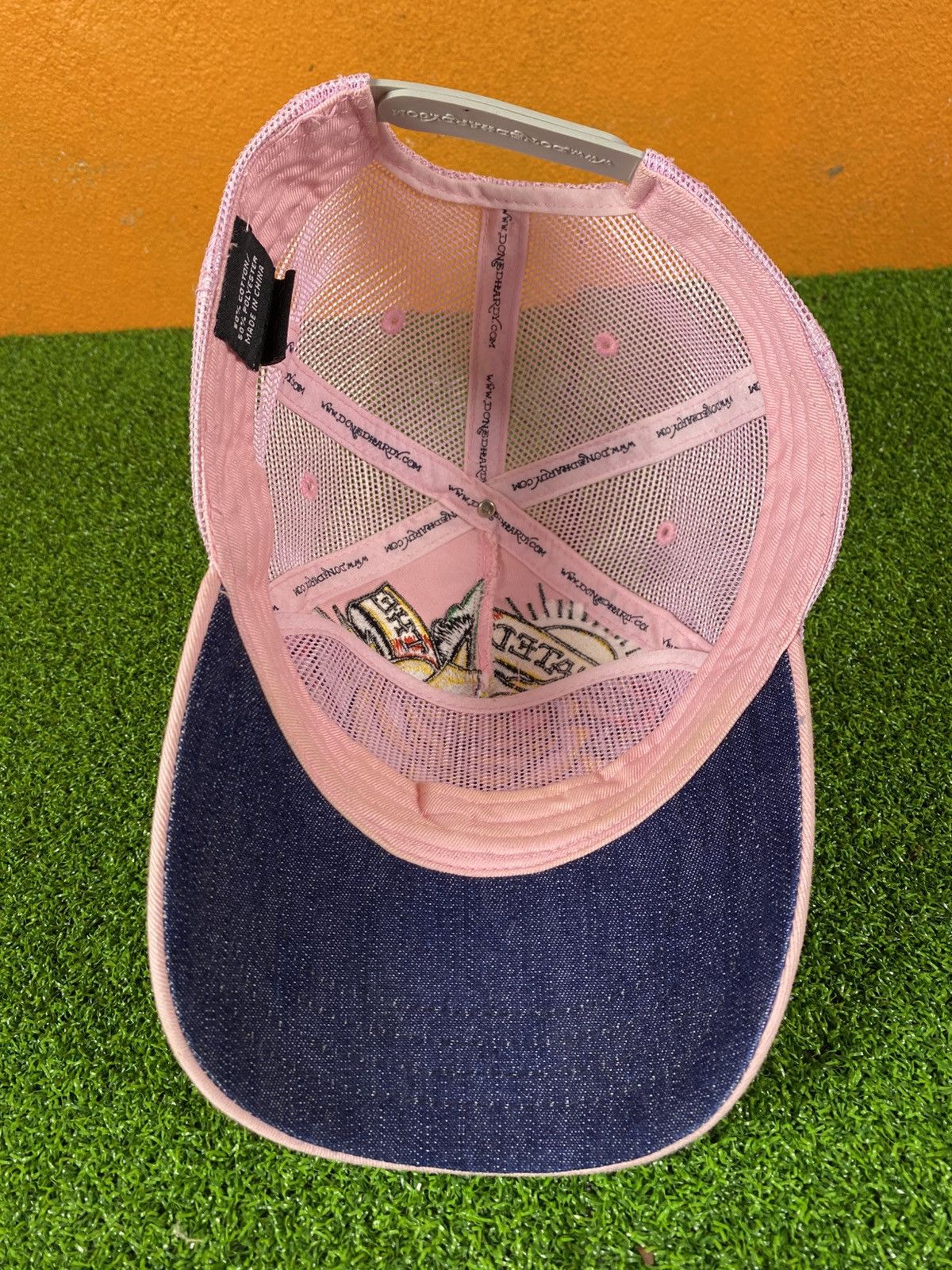 Ed Hardy Vintage Ed Hardy Pink Trucker Cap – Rose Embroidery Snapback Size ONE SIZE - 13 Thumbnail