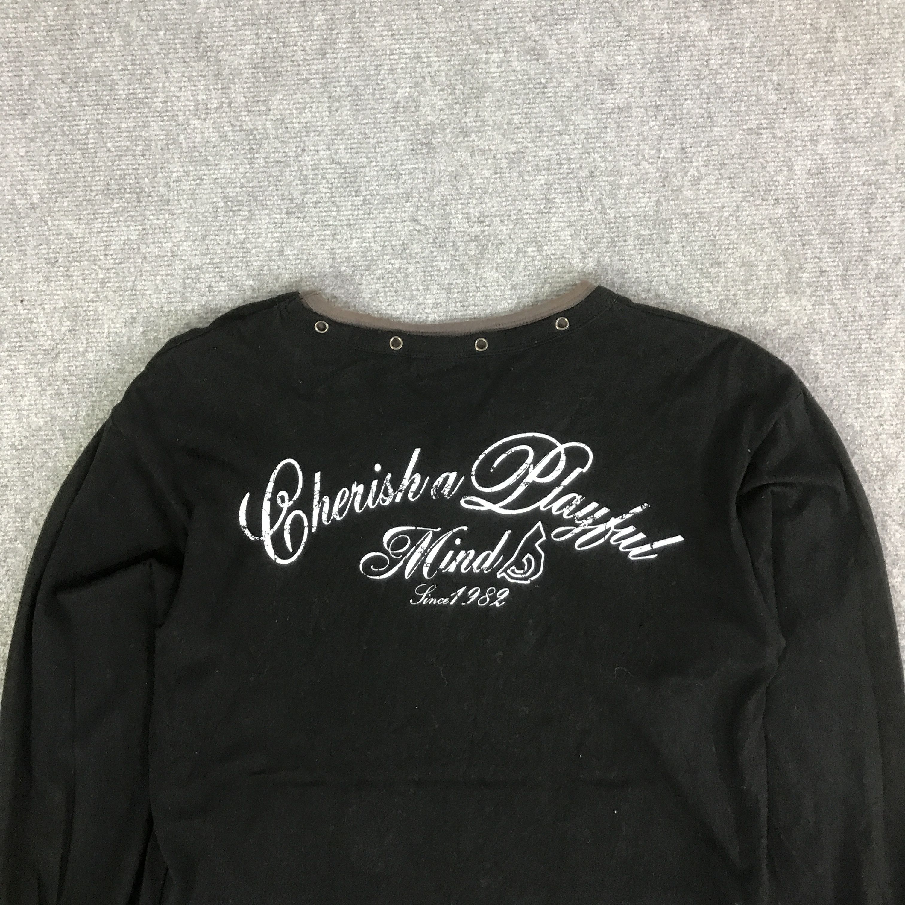 Japanese Brand BAD BOY BLACK PUNK LONG SLEEVE T-SHIRT K93B55 Size US L / EU 52-54 / 3 - 4 Thumbnail