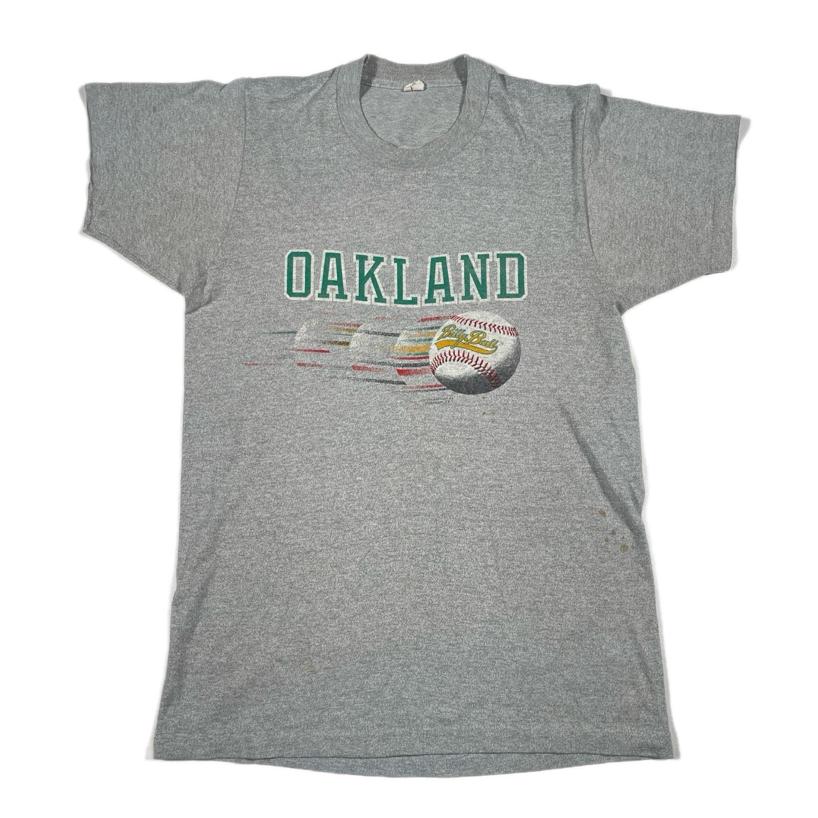 Vintage Vintage 1981 Oakland A's Billy Ball MLB Gray Tee Size Small Size US S / EU 44-46 / 1 - 1 Thumbnail