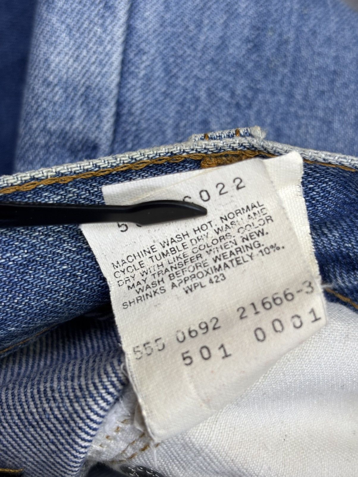 Levi's Vintage 90s Levis Big E 501 Selvedge Denim F928 Size US 27 - 13 Thumbnail