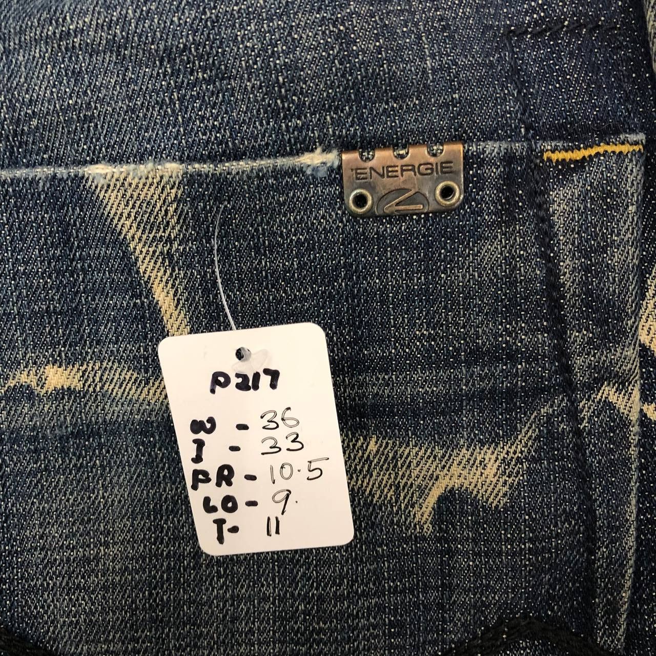 Energie P217 ENERGIE MADE IN ROMANIA DENIM JEANS Size US 36 / EU 52 - 9 Thumbnail