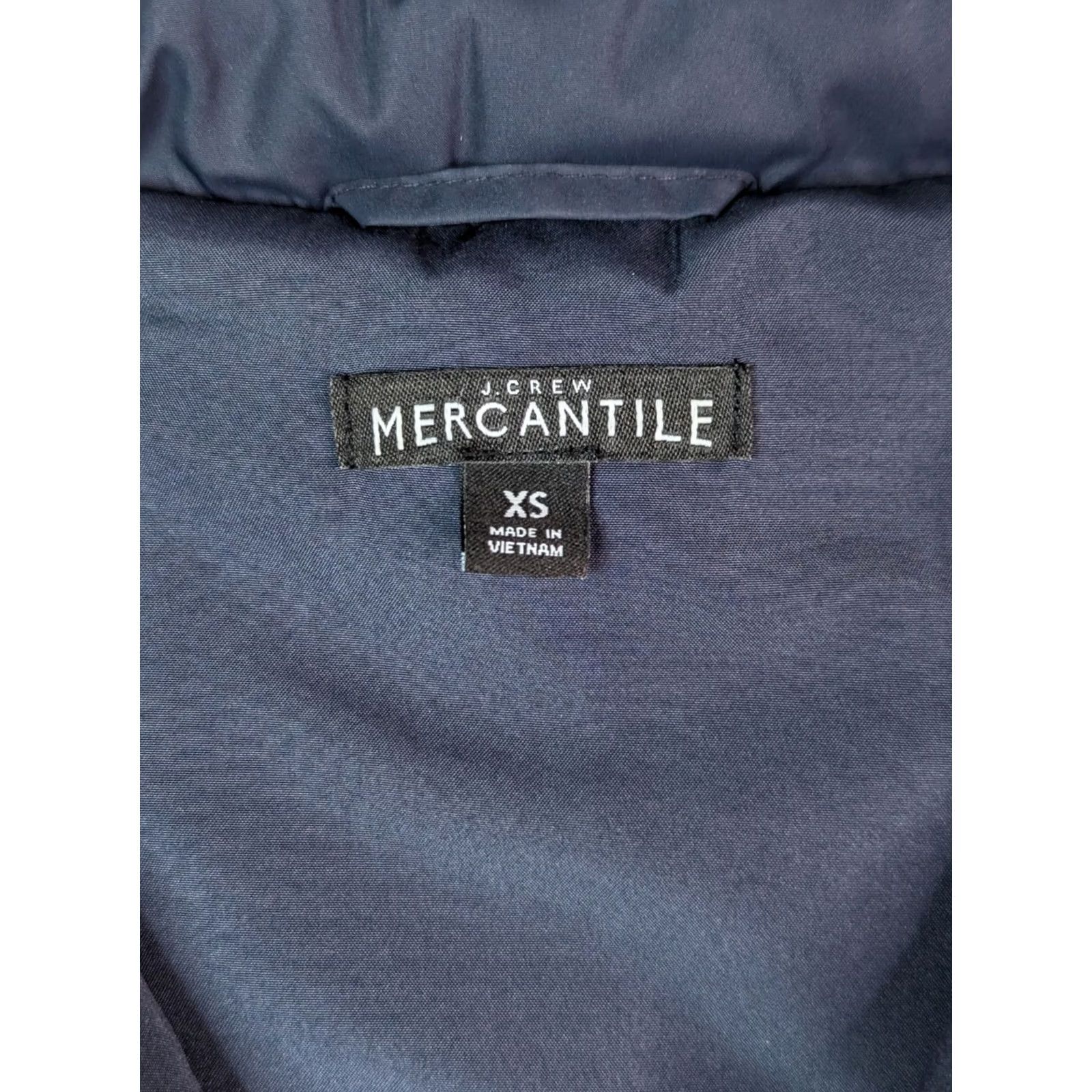 J.Crew J. Crew Quilted Vest Men XS Navy Blue Insulated Lightweight Pockets Zip Mid-Length Jacket Coat Outerwear Size US XS / EU 42 / 0 - 2 Thumbnail