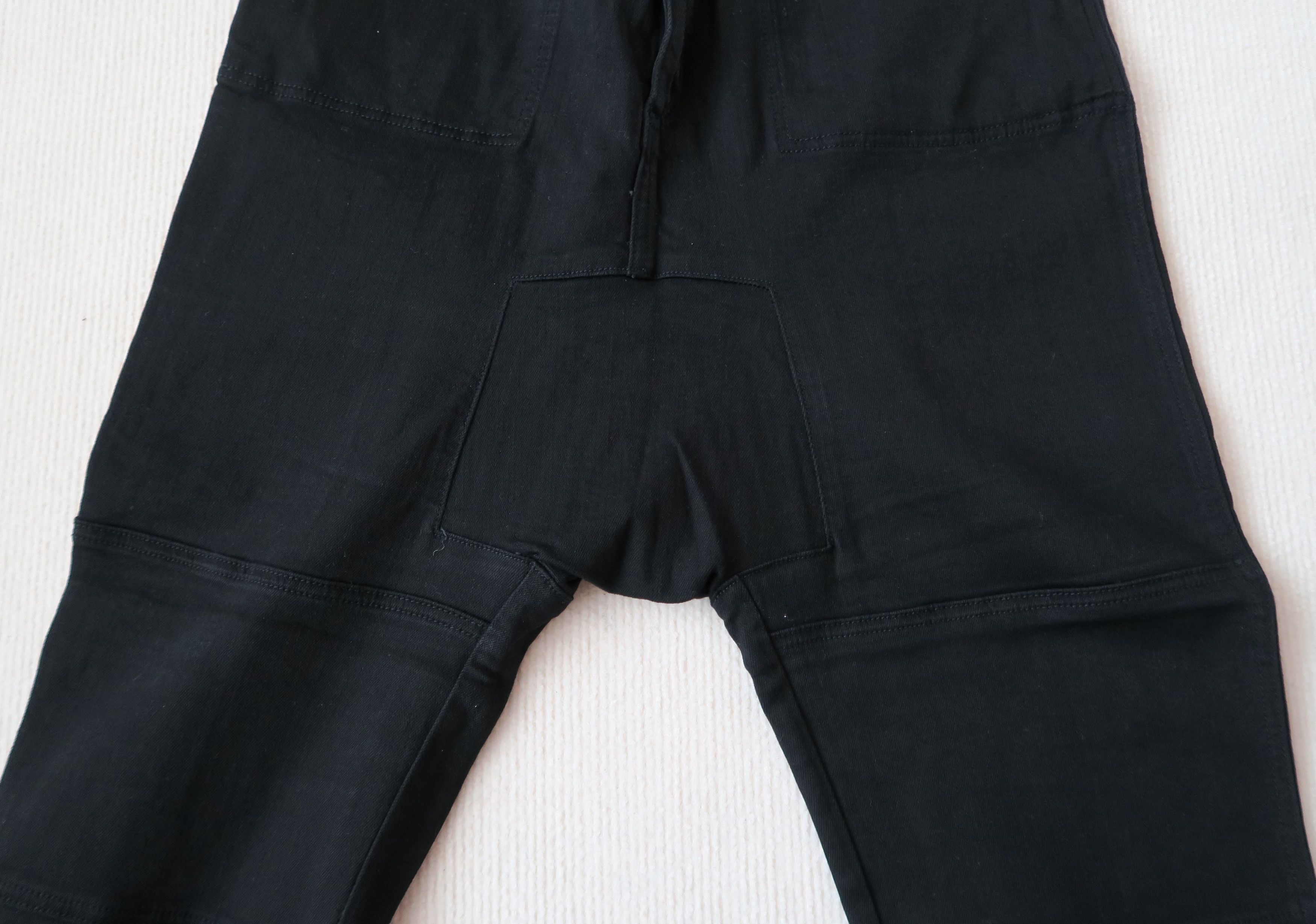 OAK Oak NYC Drop Crotch Stretch Cropped Denim Pants Size US 34 / EU 50 - 11 Thumbnail
