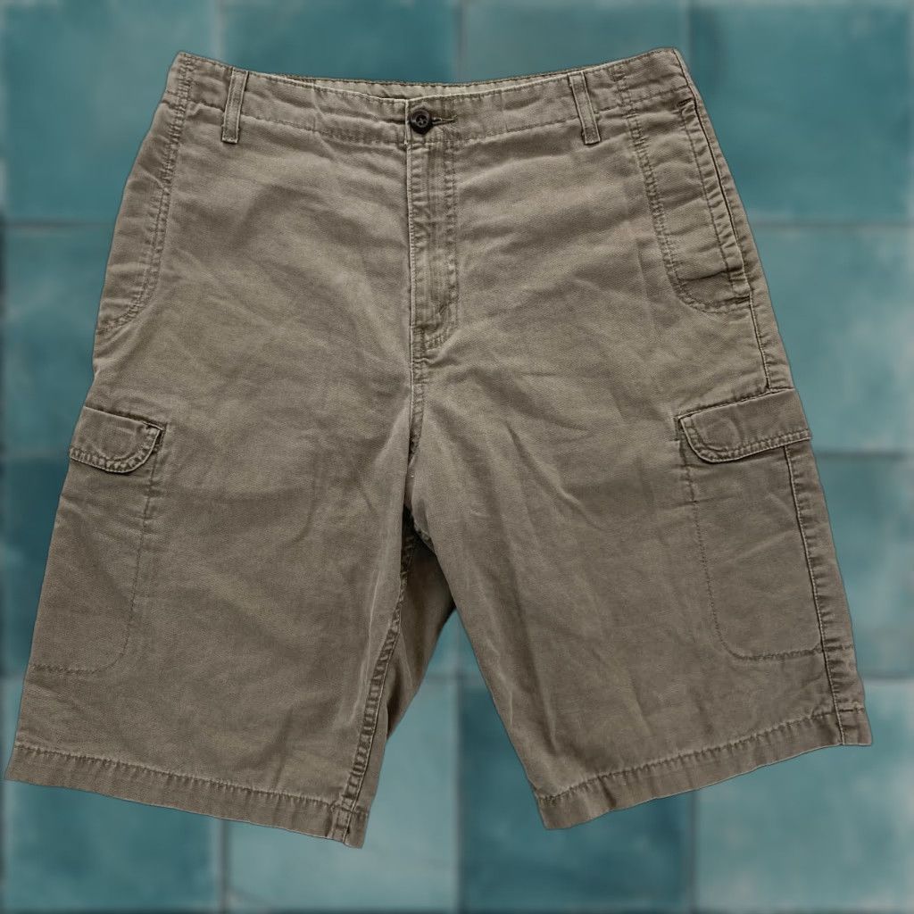 Levi's VINTAGE Levi's Cargo Shorts Men 32 Brown Canvas Relaxed Cargo Pockets 90s Grunge Outdoor Casual Mens Size US 32 / EU 48 - 1 Thumbnail