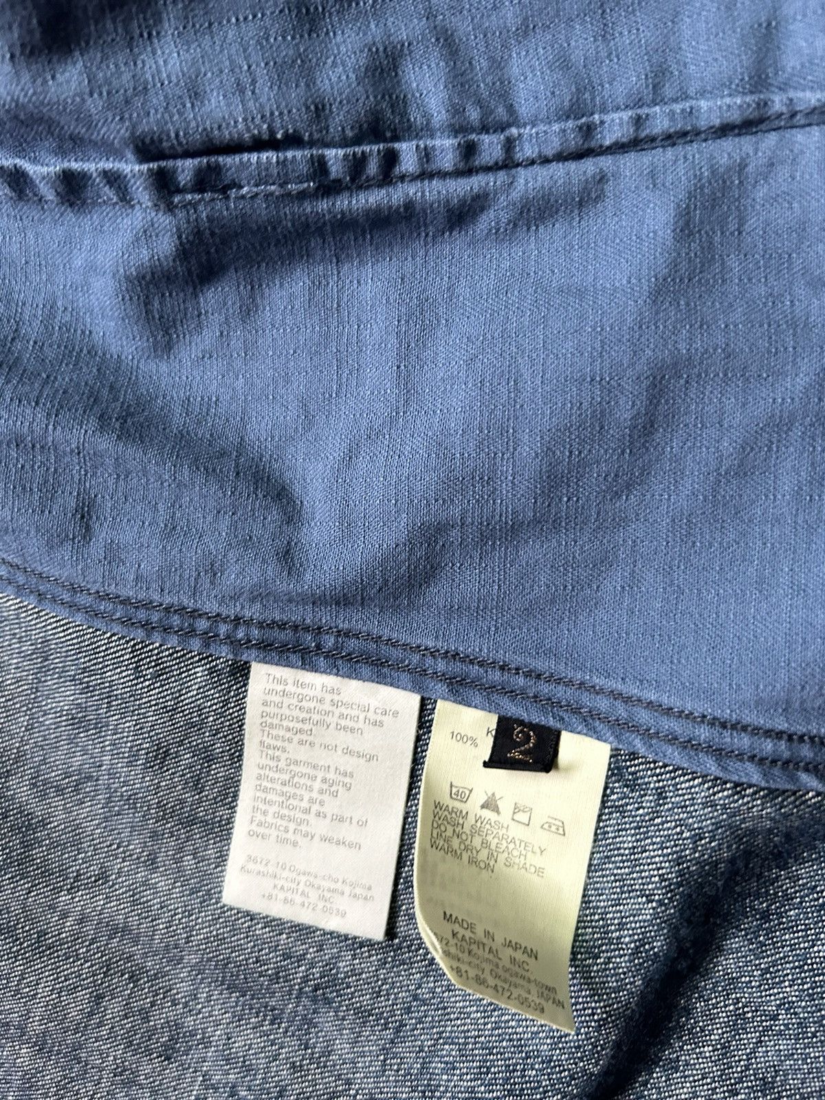 Kapital Kapital Boro Damaged Patchwork Repaired Denim Jacket Size US M / EU 48-50 / 2 - 15 Thumbnail