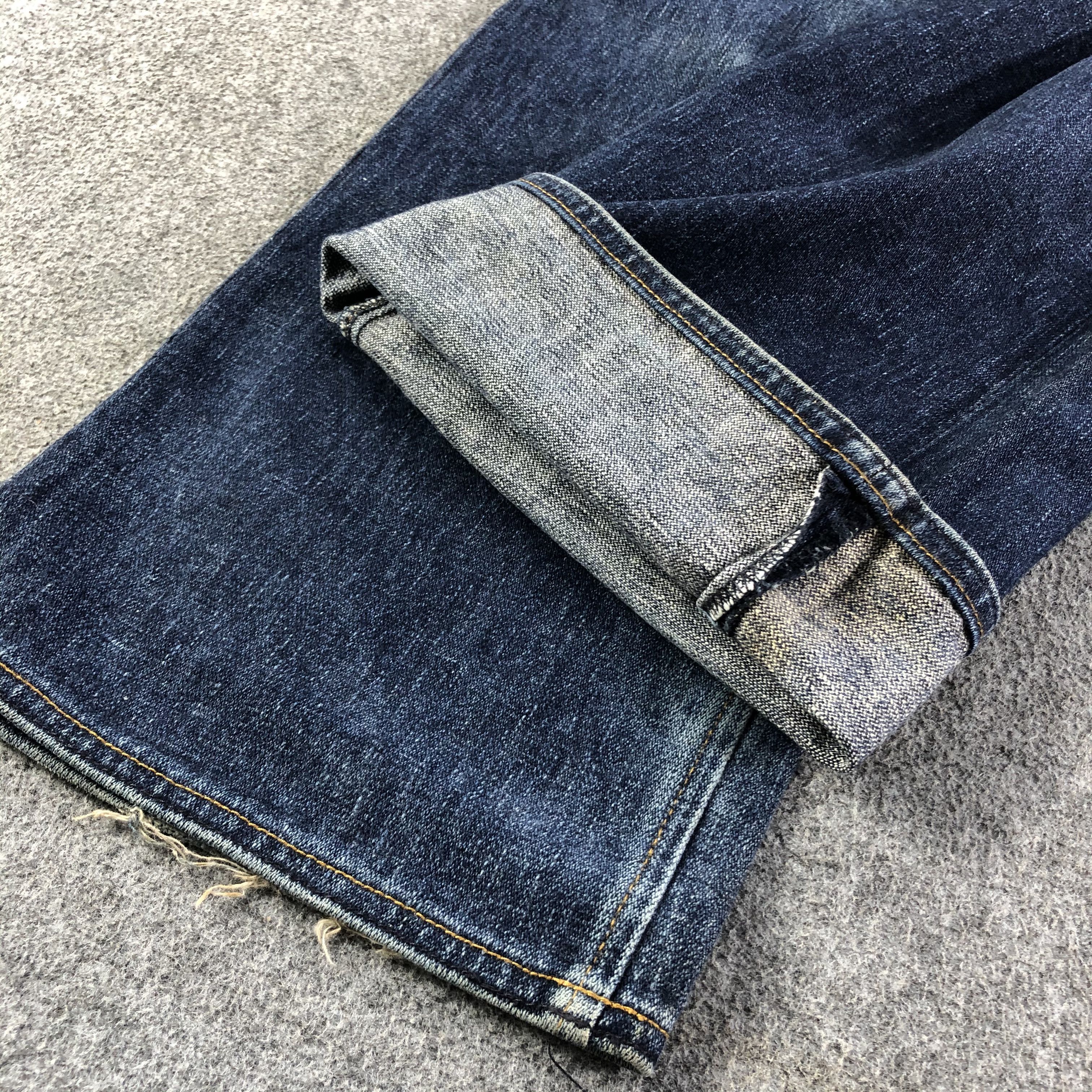 Japanese Brand Alphanumeric Jeans Dark Wash Denim -J2738 Size US 34 / EU 50 - 7 Thumbnail