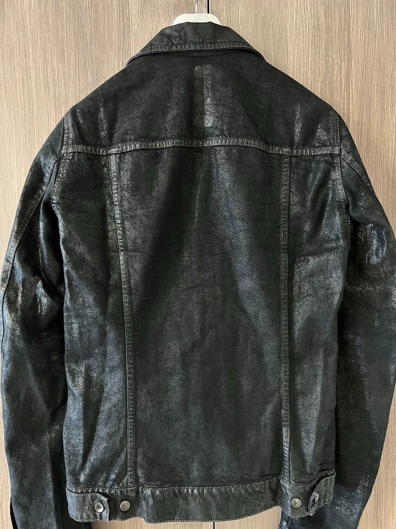 Rick Owens Rick Owens Wax-burst coated lapel denim jacket 2504-Nextarr Size US S / EU 44-46 / 1 - 4 Thumbnail