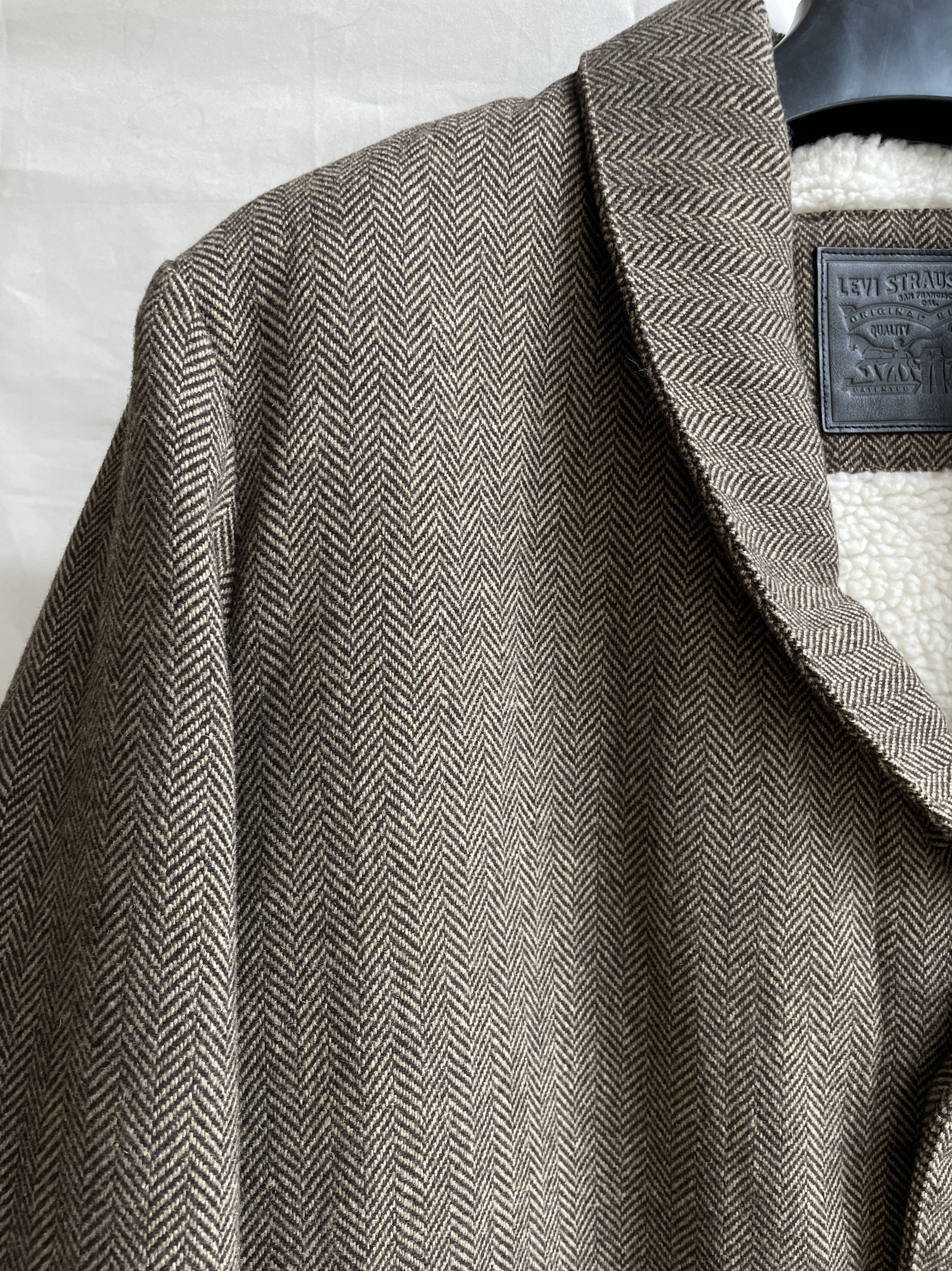 Levi's BNWT Levi's Jasper Club Herringbone Sherpa Lined Coat Size L Size US L / EU 52-54 / 3 - 6 Thumbnail