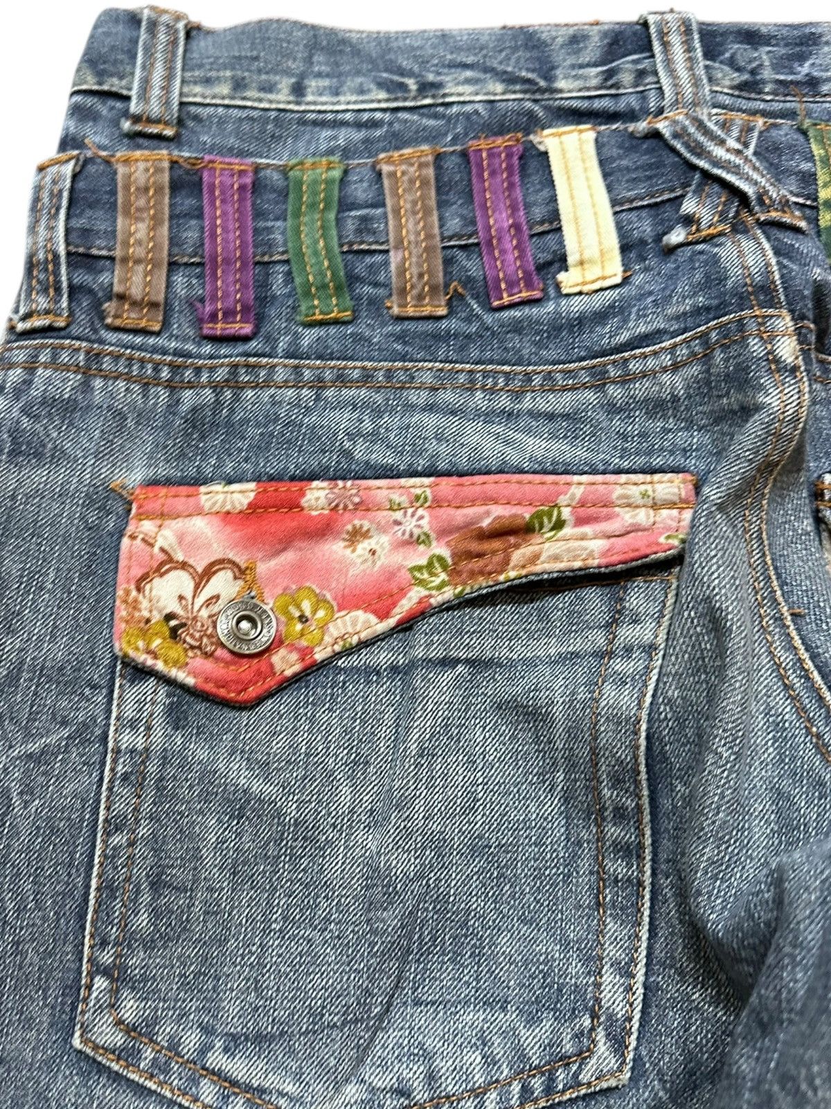 Hysteric Glamour Vintage Nylaus Clothing Double Waist Grunge Honeycomb Denim Size US 32 / EU 48 - 6 Thumbnail