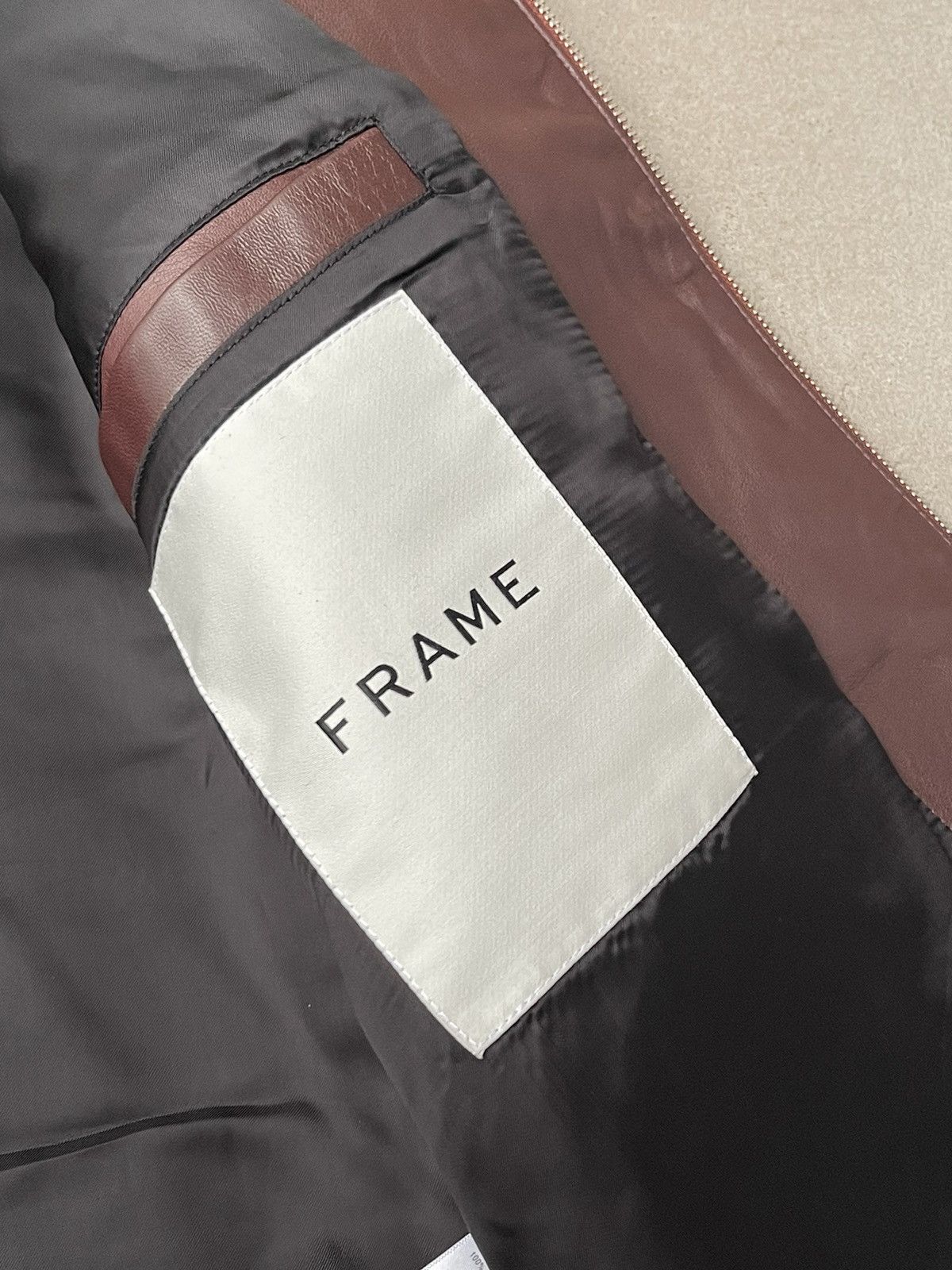 Frame !DS! SS23 Frame Burgundy Red Leather Jacket Size US M / EU 48-50 / 2 - 22 Thumbnail
