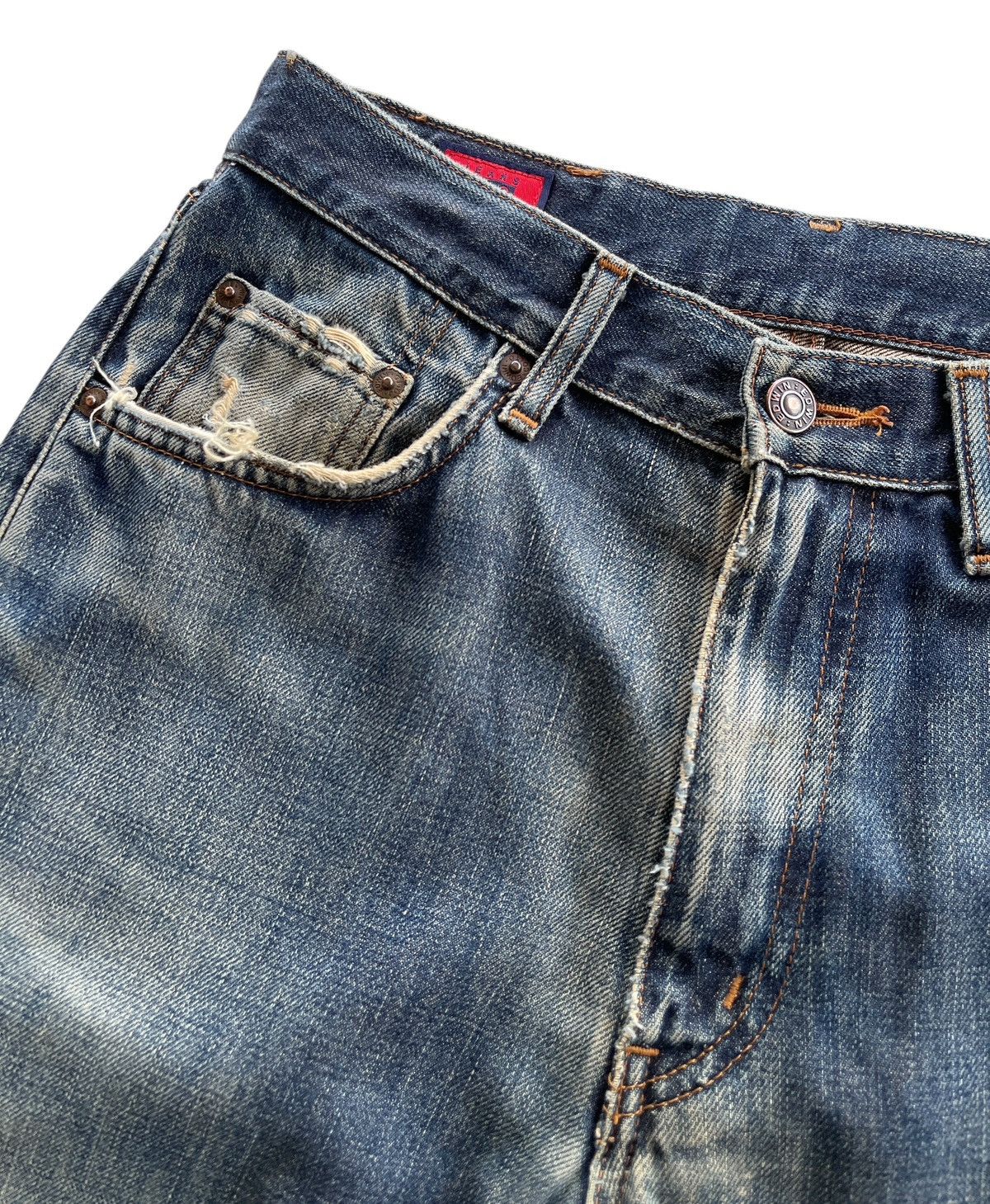 Vintage Vintage Edwin Distressed High Waist Denim Size 28" / US 6 / IT 42 - 7 Thumbnail