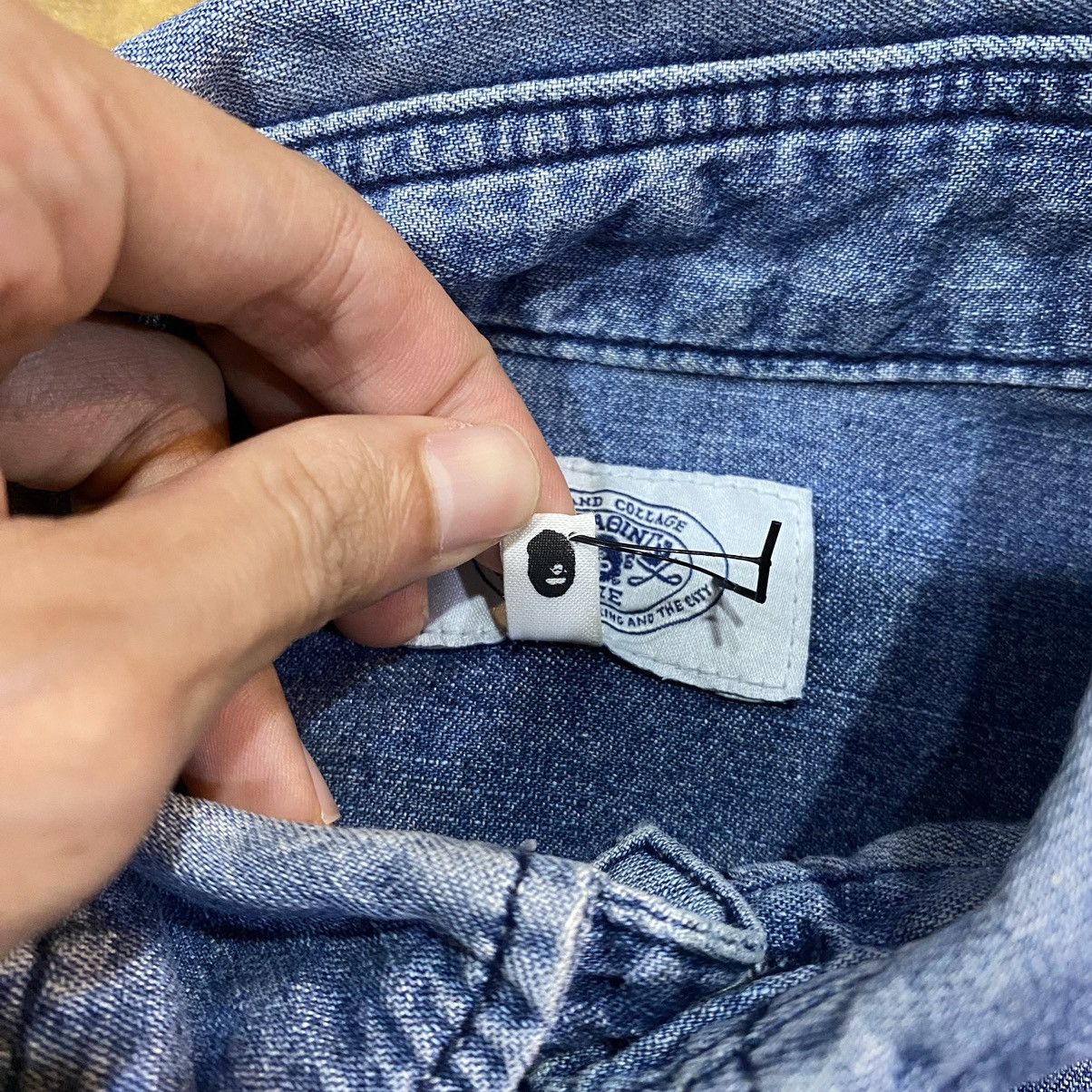 Bape FINAL PRICE Bape x Popeye Chambray BD Shirt Size US S / EU 44-46 / 1 - 18 Thumbnail