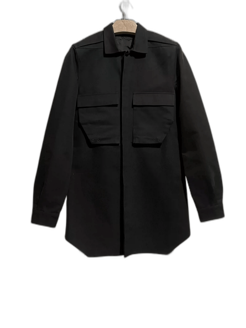 Rick Owens rick owens black long sleeve jacket-2508 Size US L / EU 52-54 / 3 - 1 Thumbnail