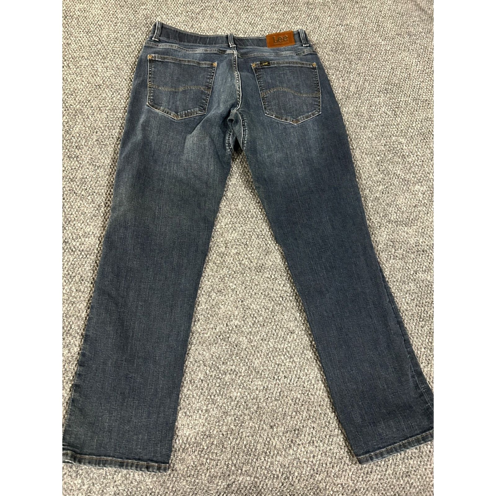 Lee Lee Extreme Motion Jeans Mens 32x30 Blue Denim Slim Straight Fit Stretch 5-Pocket Zipper Pocket Lee American Jeans Regular Mens Size US 32 / EU 48 - 6 Thumbnail