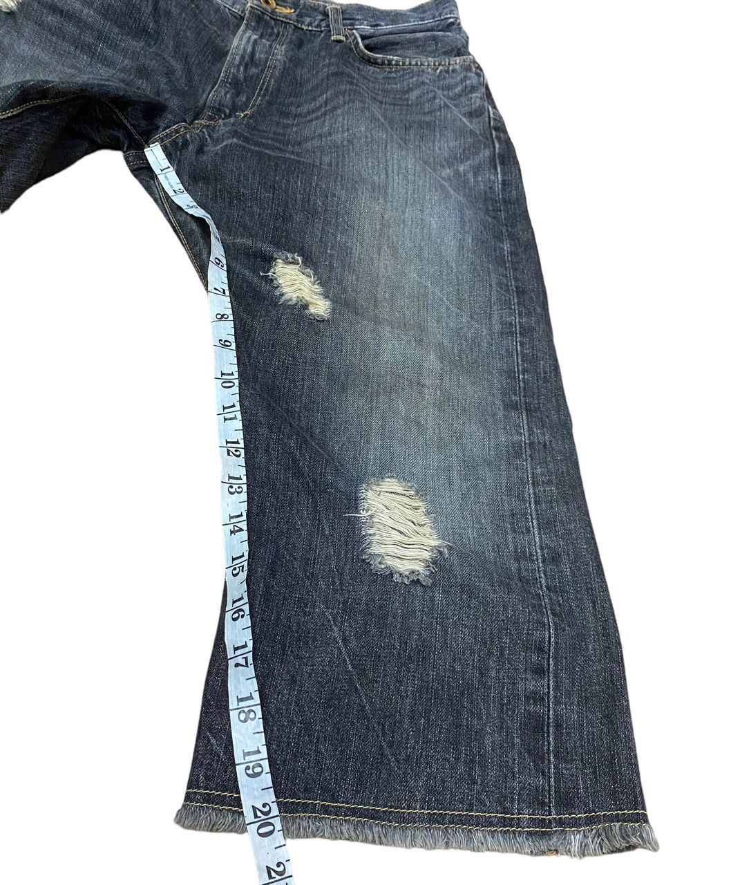 Edwin 💥BEST OFFER💥VINTAGE EDWIN 505 S SELVEGDE DISTRESSED DENIM Size US 31 - 12 Thumbnail