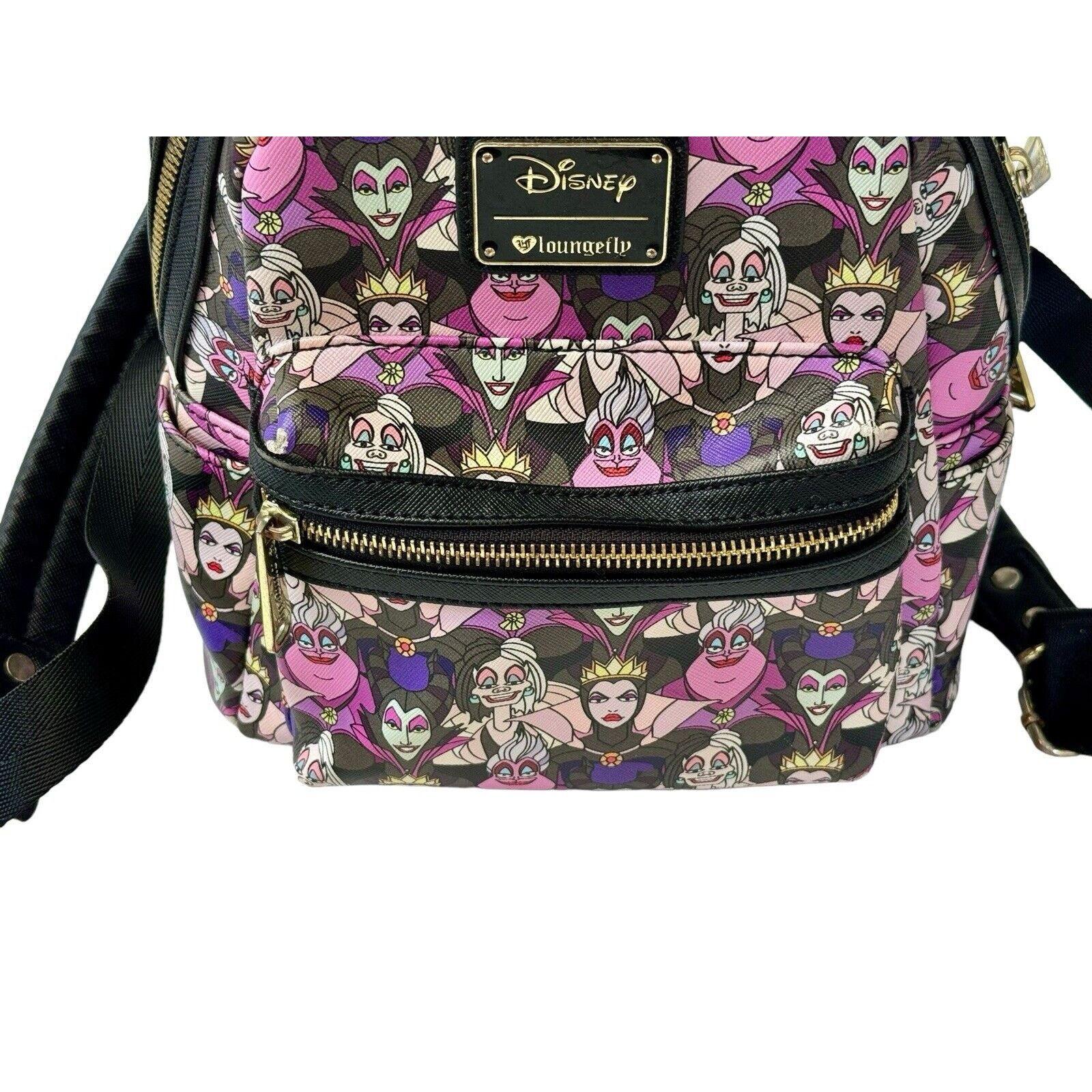 Disney DISNEY LOUNGEFLY Villains Backpack Ursula Cruella Maleficent Size ONE SIZE - 6 Thumbnail