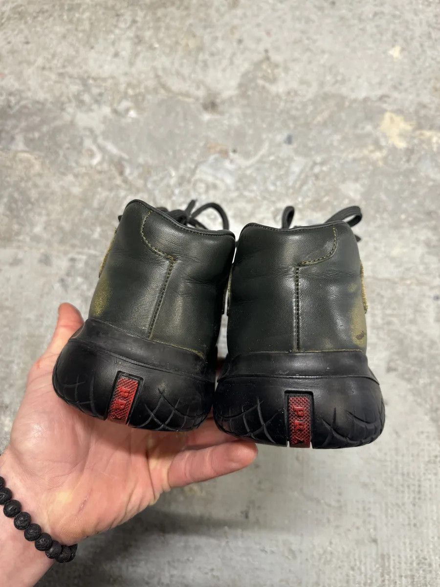 Prada SS1999 Prada Faded Forest Green Leather Vibram Shoes Size US 8 / EU 41 - 5 Thumbnail