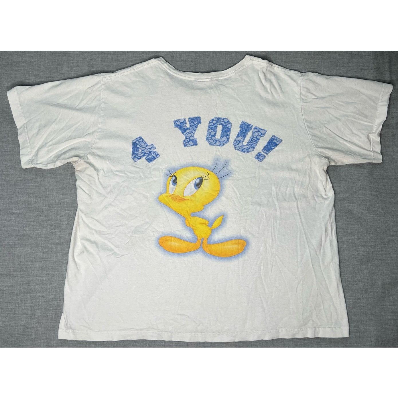 Vintage Vintage 2002 Looney Tunes Tweety 2 Cute 4 You 18/20 2XL Size XXL / US 16-18 / IT 52-54 - 2 Thumbnail