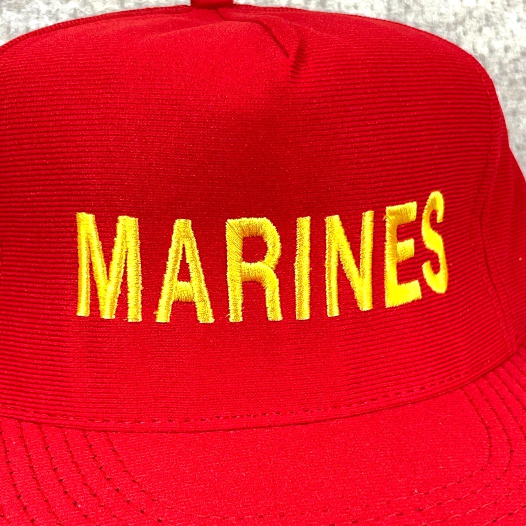 Vintage VINTAGE USMC Hat Cap Snapback Made In USA Embroidered Eagle Crest Red 90s Classic Logo Mens One Size Size ONE SIZE - 2 Thumbnail