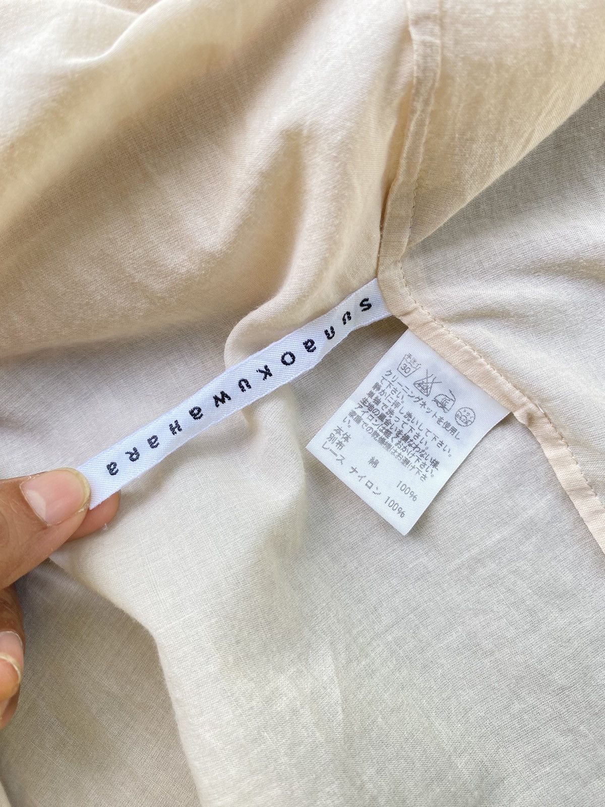 Sunao Kuwahara Sunao Kuwahara diamond patchwork blouse Size ONE SIZE - 7 Thumbnail