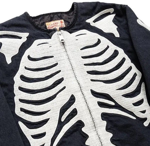 Kapital × Kapital Kountry KAPITAL Bone Denim Motocross Jacket Size US L / EU 52-54 / 3 - 9 Thumbnail