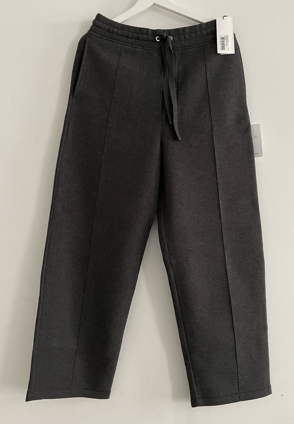 AMI Paris wide leg sweatpants pants joggers grey M US 32