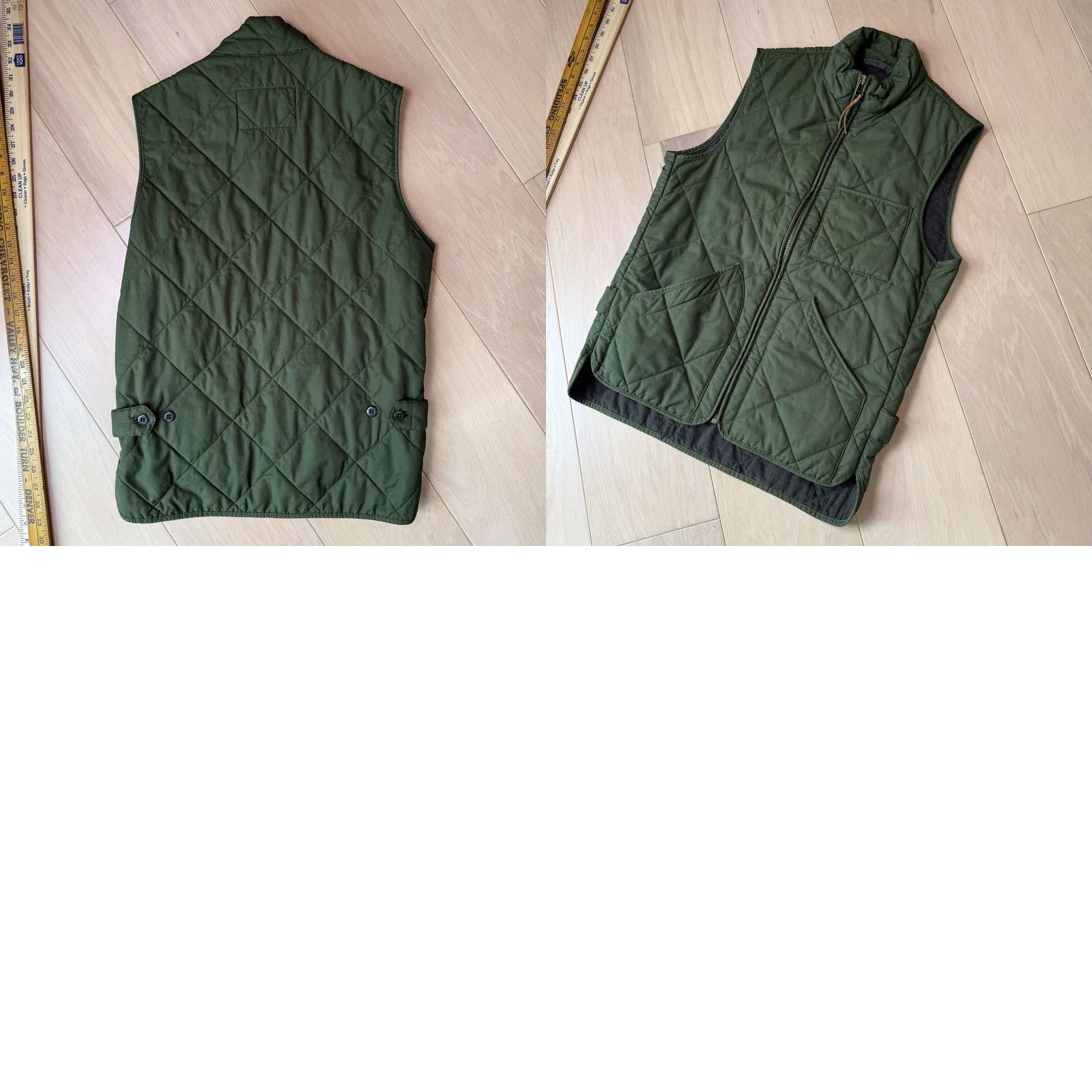 J.Crew J.CREW Sussex Quilted Vest XS Green Full Zip Outerwear Minimalist Streetwear Vest (J.CREW) XS Green Quilted Full Zip Casual Outdoor Mens Size US XS / EU 42 / 0 - 8 Thumbnail