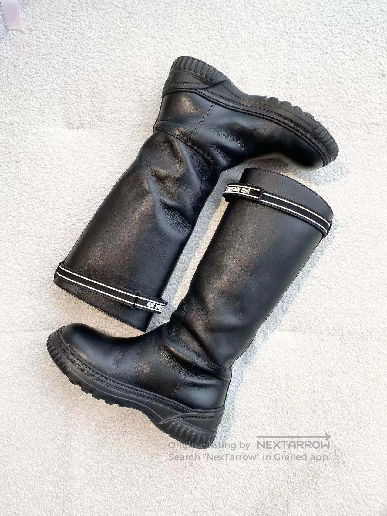 Dior Dior Logo Leather Knee High Boots| Size US 6.5 / IT 36.5 - 4 Thumbnail