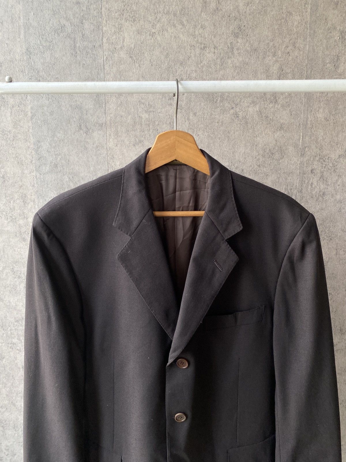 Yohji Yamamoto A.A.R Yohji Yamamoto Dark Brown Blazer Size US L / EU 52-54 / 3 - 3 Thumbnail