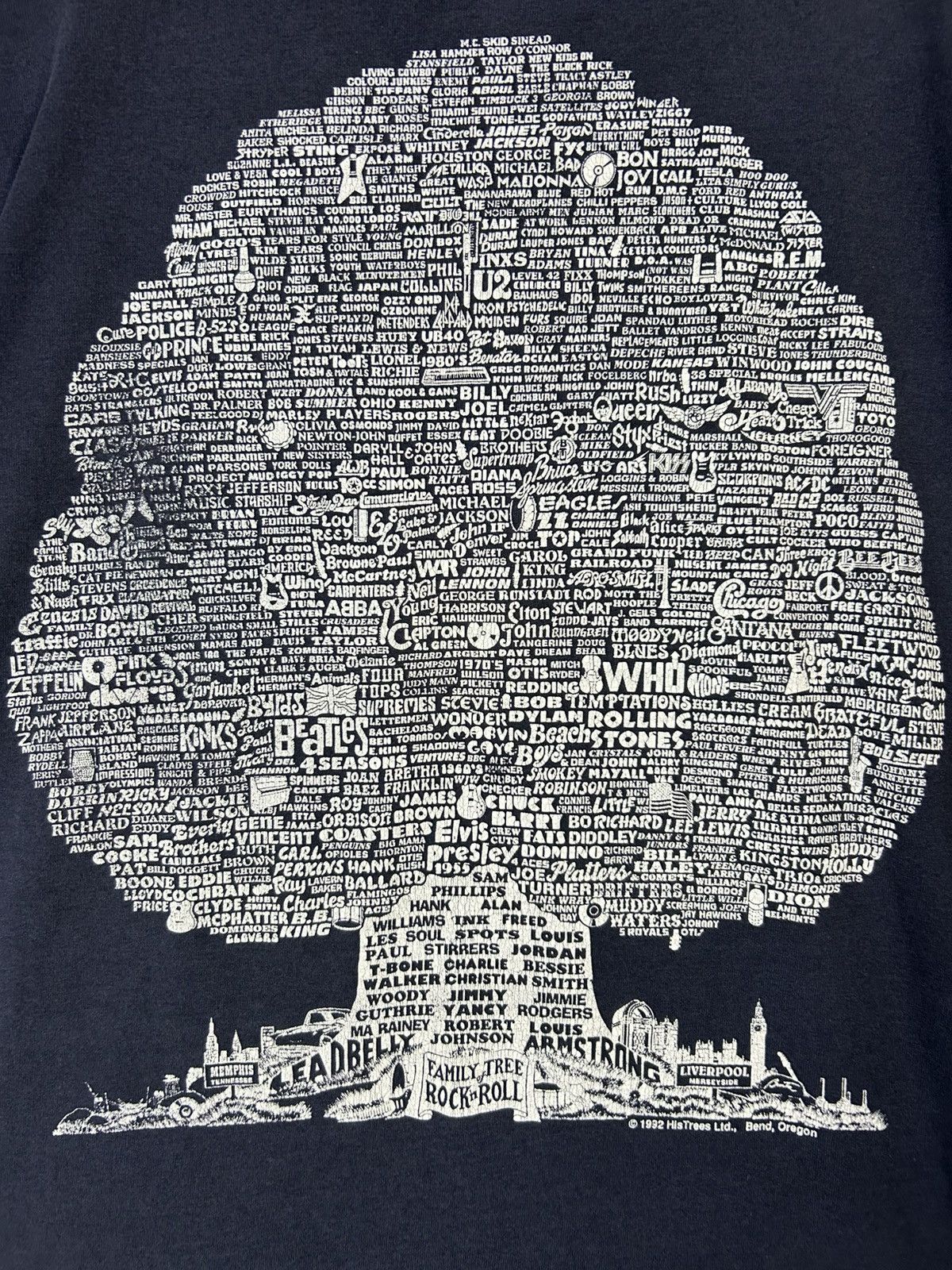 Band Tees × Vintage Vintage 1992 Family Tree of Rock n Roll Size US S / EU 44-46 / 1 - 2 Thumbnail
