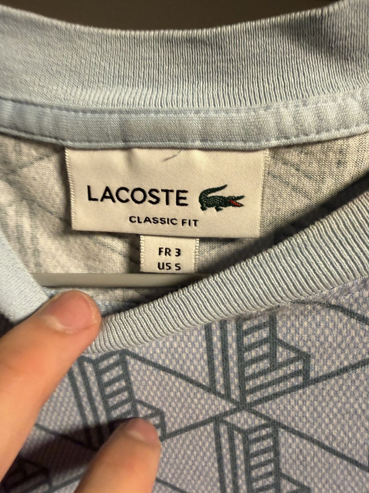 Lacoste Lacoste monogram teeshirt Size US M / EU 48-50 / 2 - 2 Thumbnail