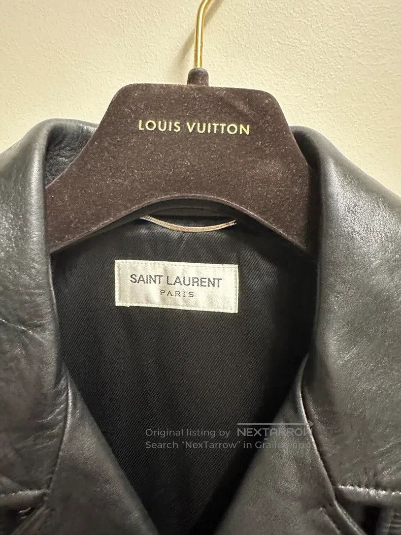 Saint Laurent Paris Saint Laurent Paris Black motorcycle leather jacket Size M / US 6-8 / IT 42-44 - 4 Thumbnail
