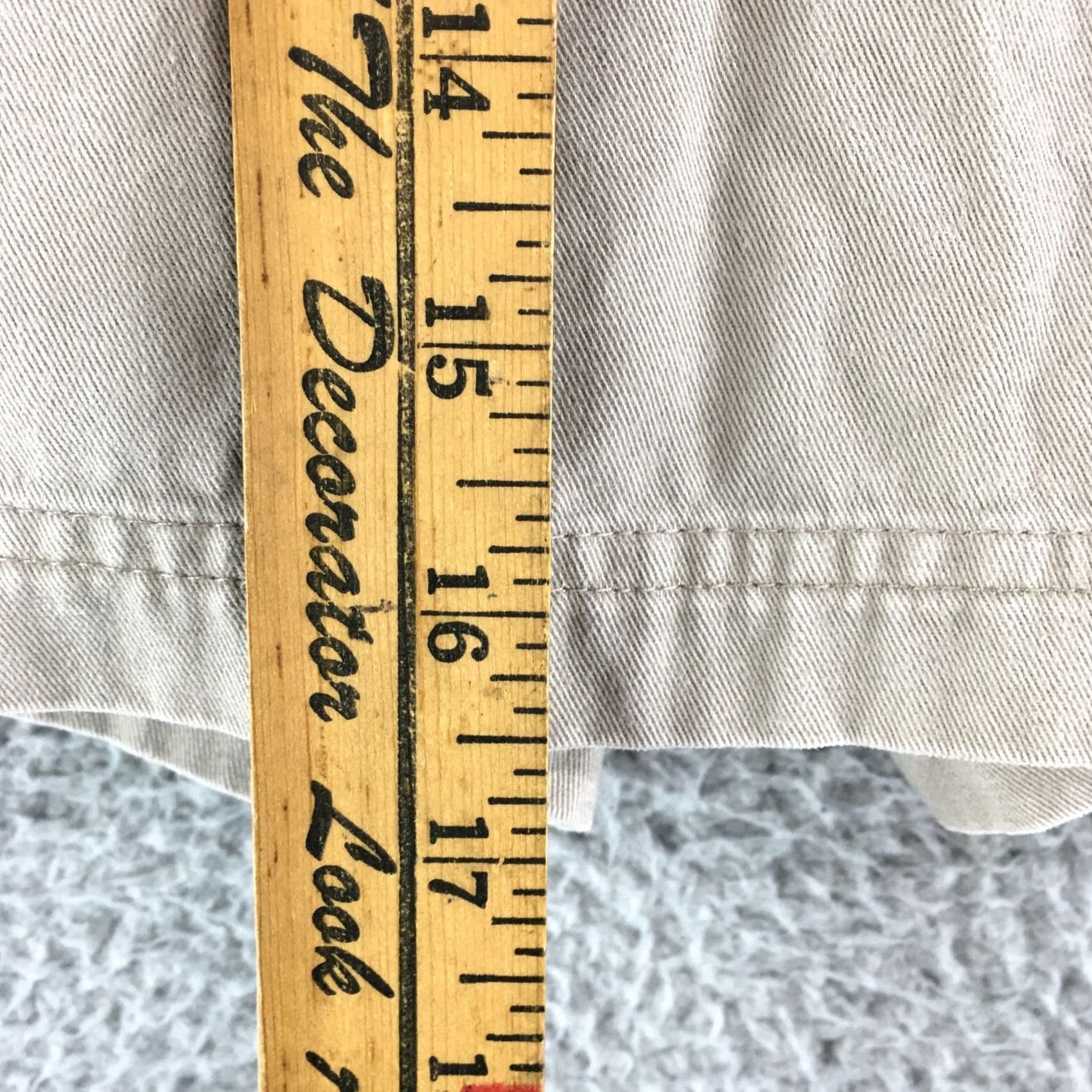 Vintage White Stag Skort Skirt Womens 11 Beige Cotton Zip Fly Button Casual Size 29" - 5 Thumbnail