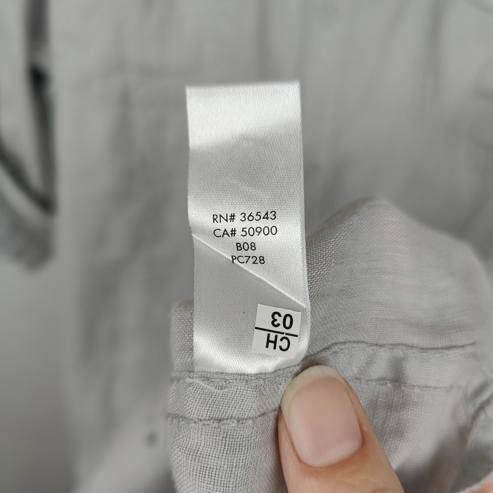 Calvin Klein Calvin Klein Linen Button Up Shirt Mens XL Gray Roll Tab Size US XL / EU 56 / 4 - 6 Thumbnail
