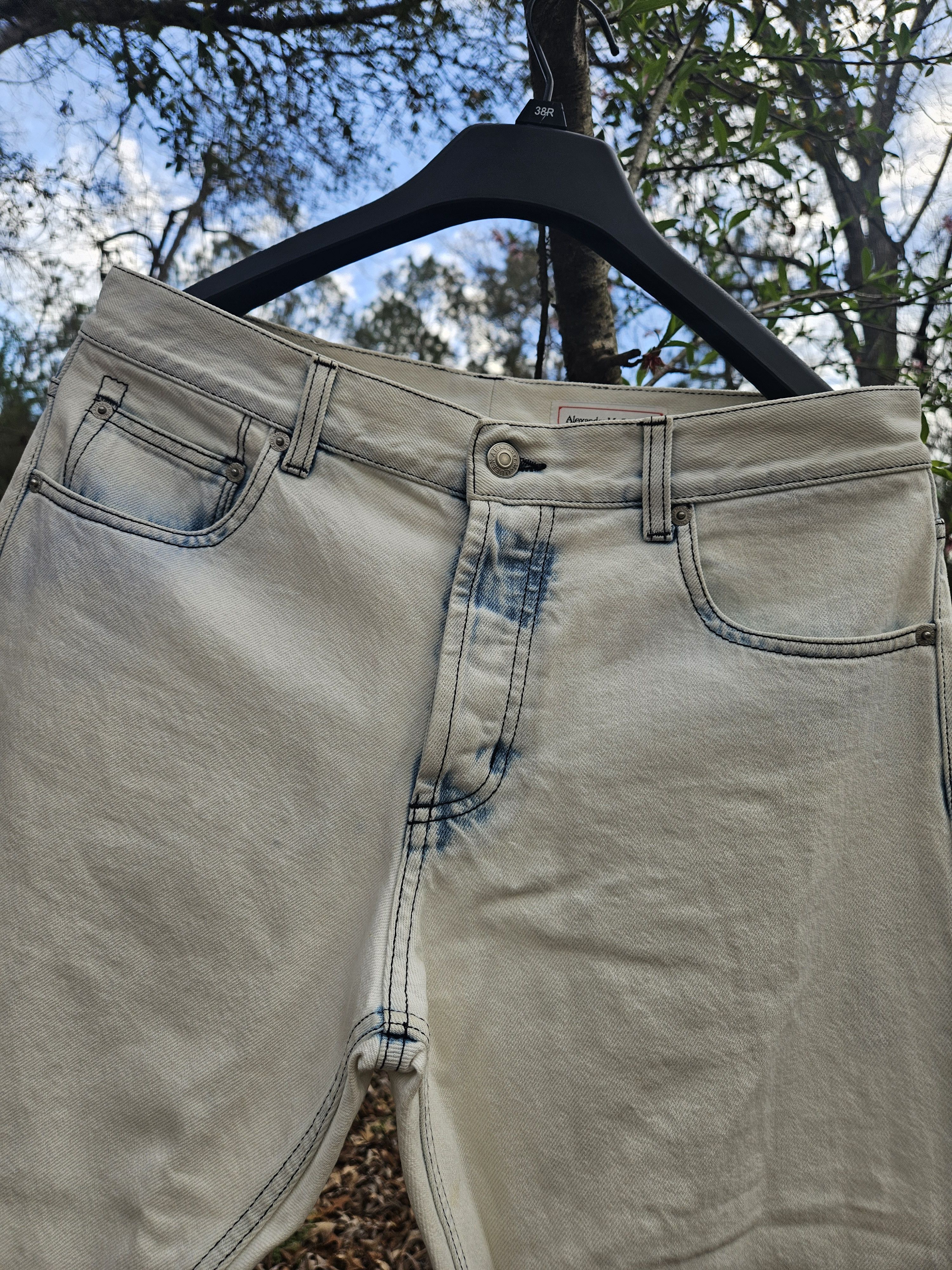 Alexander McQueen Light Wash Soft Denim Jeans Size US 34 / EU 50 - 4 Thumbnail