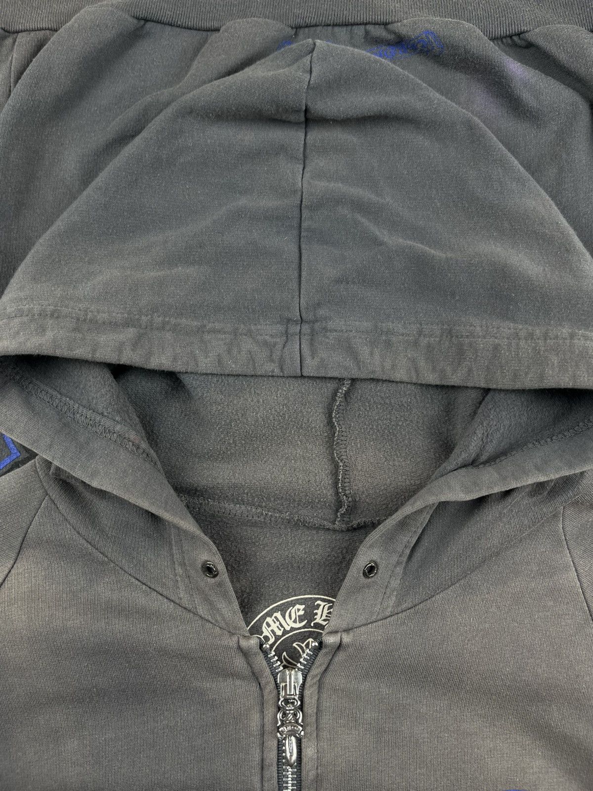 Chrome Hearts Chrome Hearts Vintage Blue Cross Faded Dagger Zip Up Hoodie Size US S / EU 44-46 / 1 - 7 Thumbnail