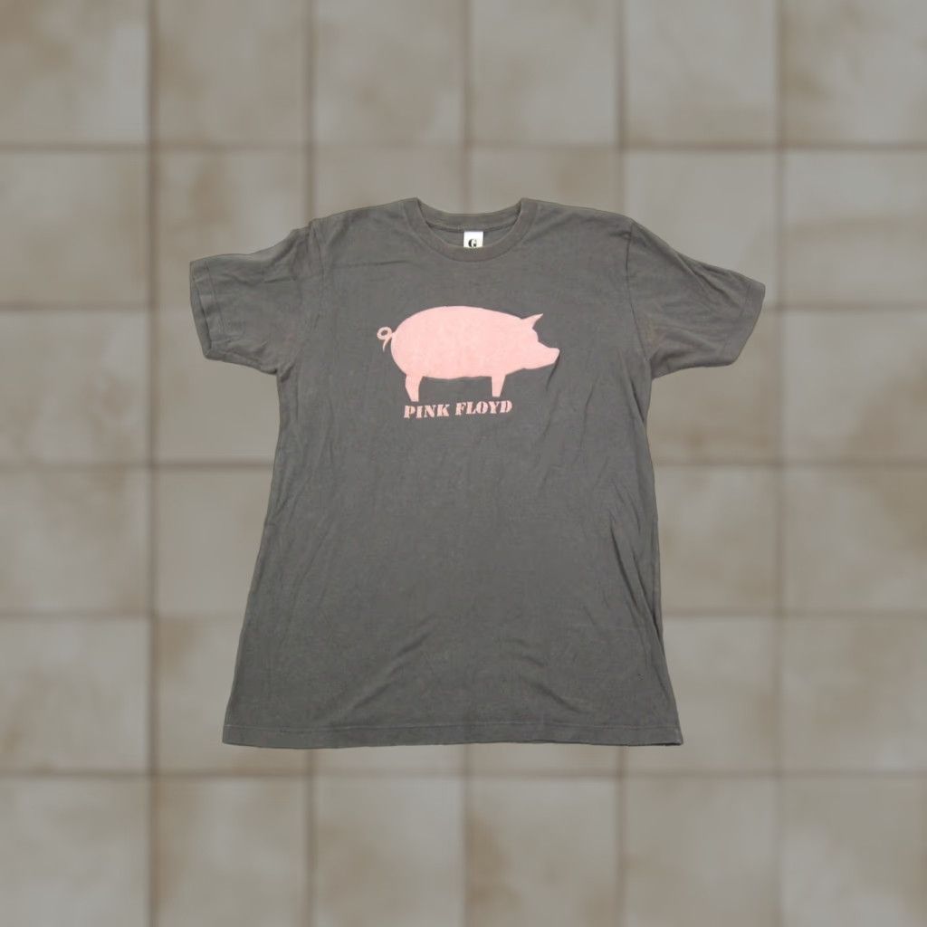 Vintage Vintage Pink Floyd Shirt Mens Small Gray 2005 Pink Pig Short Sleeve Tour Animals Shirt Size US S / EU 44-46 / 1 - 1 Thumbnail