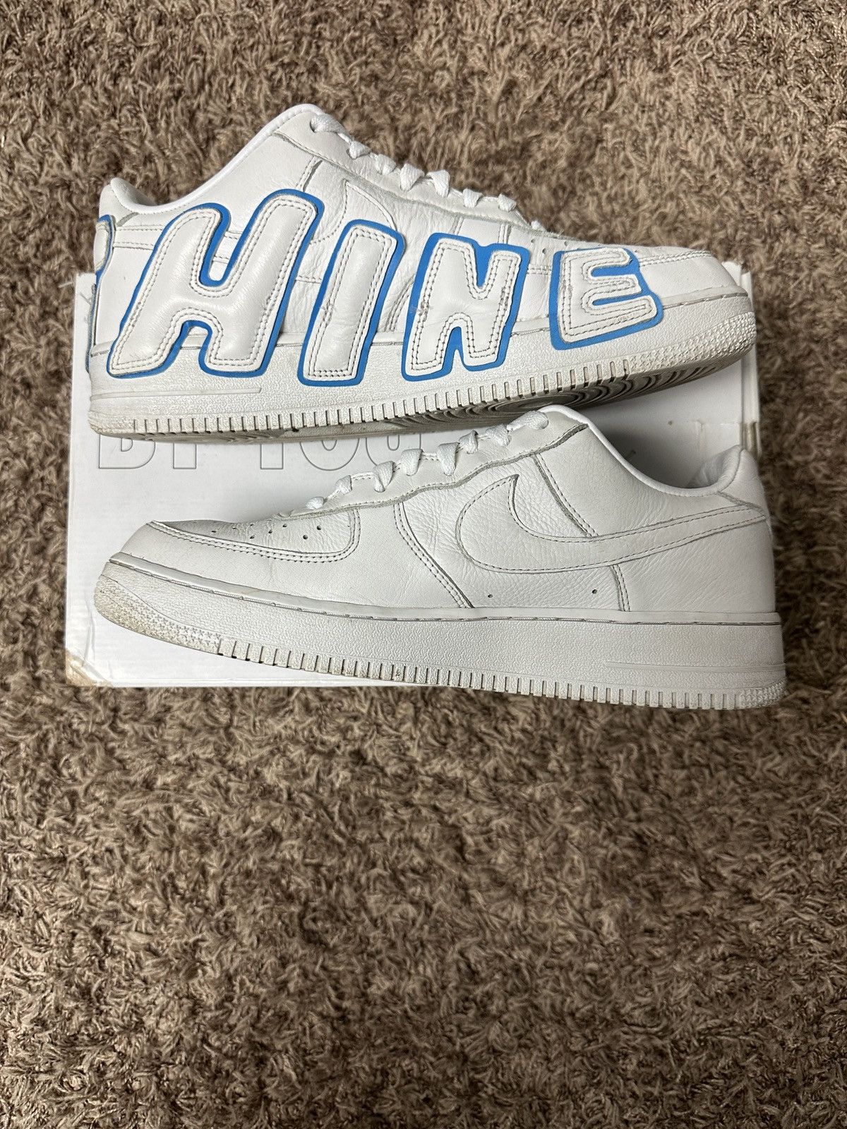 Cactus Plant Flea Market × Nike CPFM Air Force 1 “BY YOU” White Blue Size 10 Size US 10 / EU 43 - 2 Thumbnail