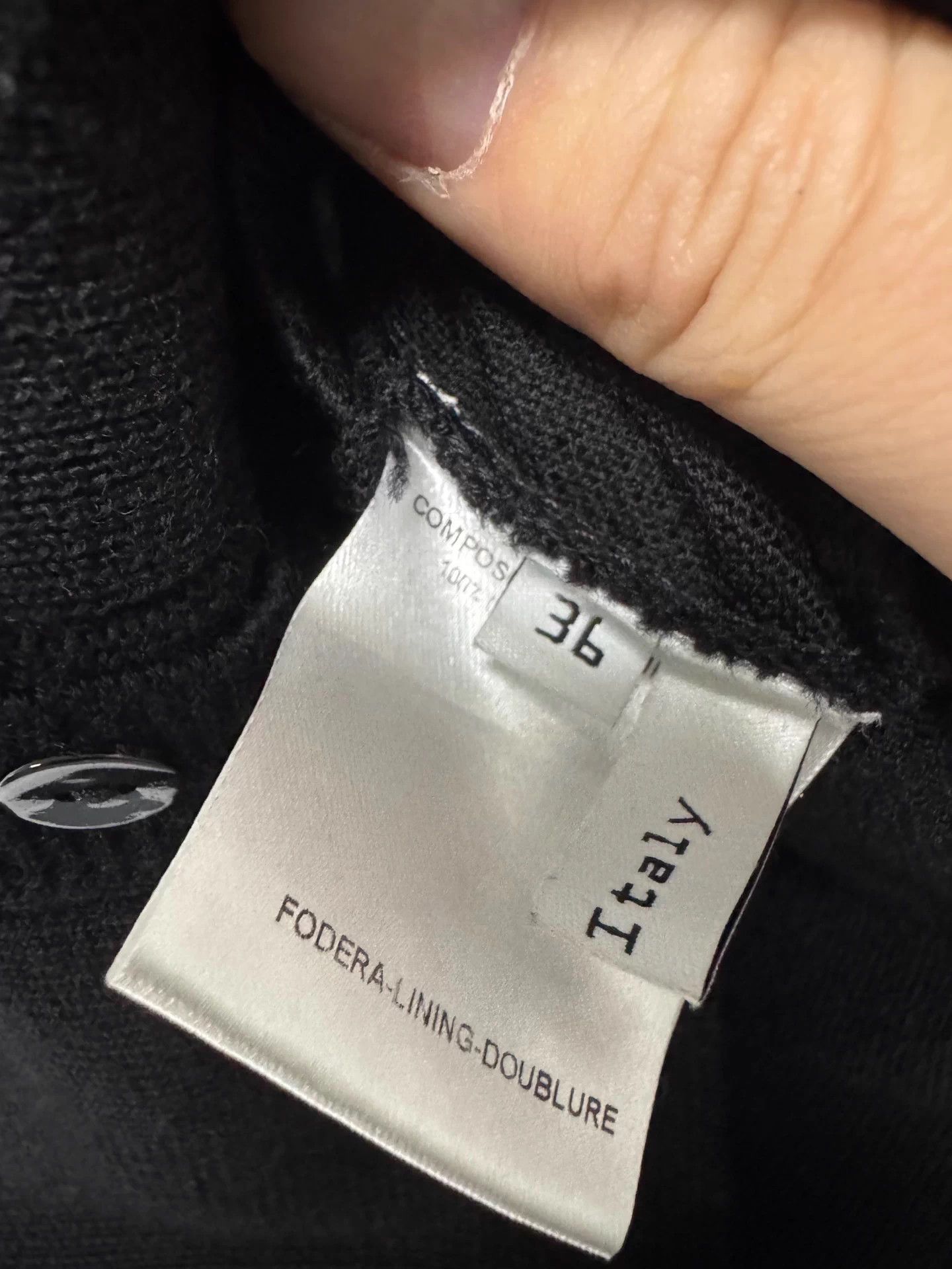 Balenciaga BALENCIAGA KNITS Black Short Sleeve V-neck Cardigan Back Size XS / US 0-2 / IT 36-38 - 4 Thumbnail