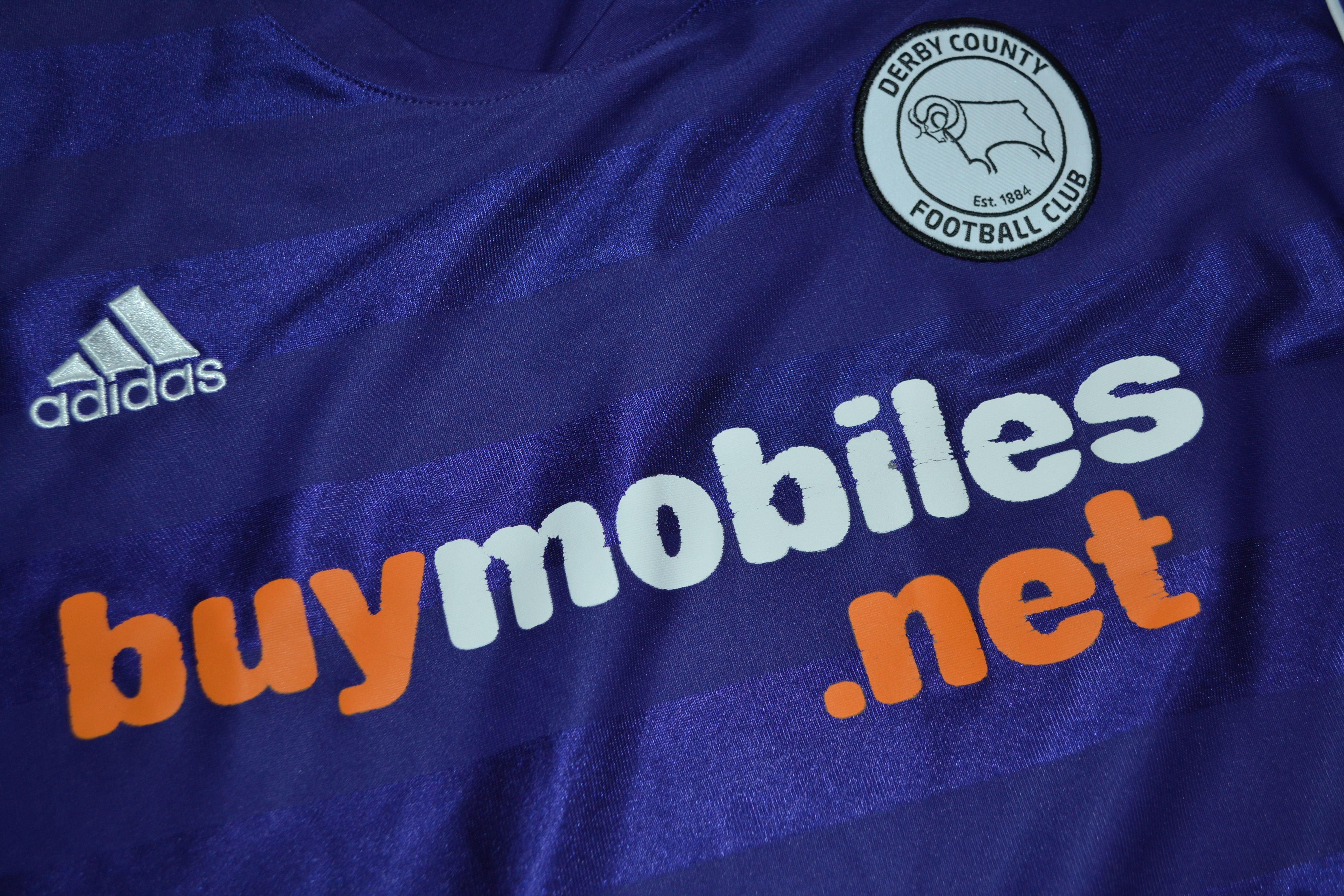 Adidas FC Derby County Away Kit Shirt 2011 2012 Soccer Jersey Size US XL / EU 56 / 4 - 4 Thumbnail