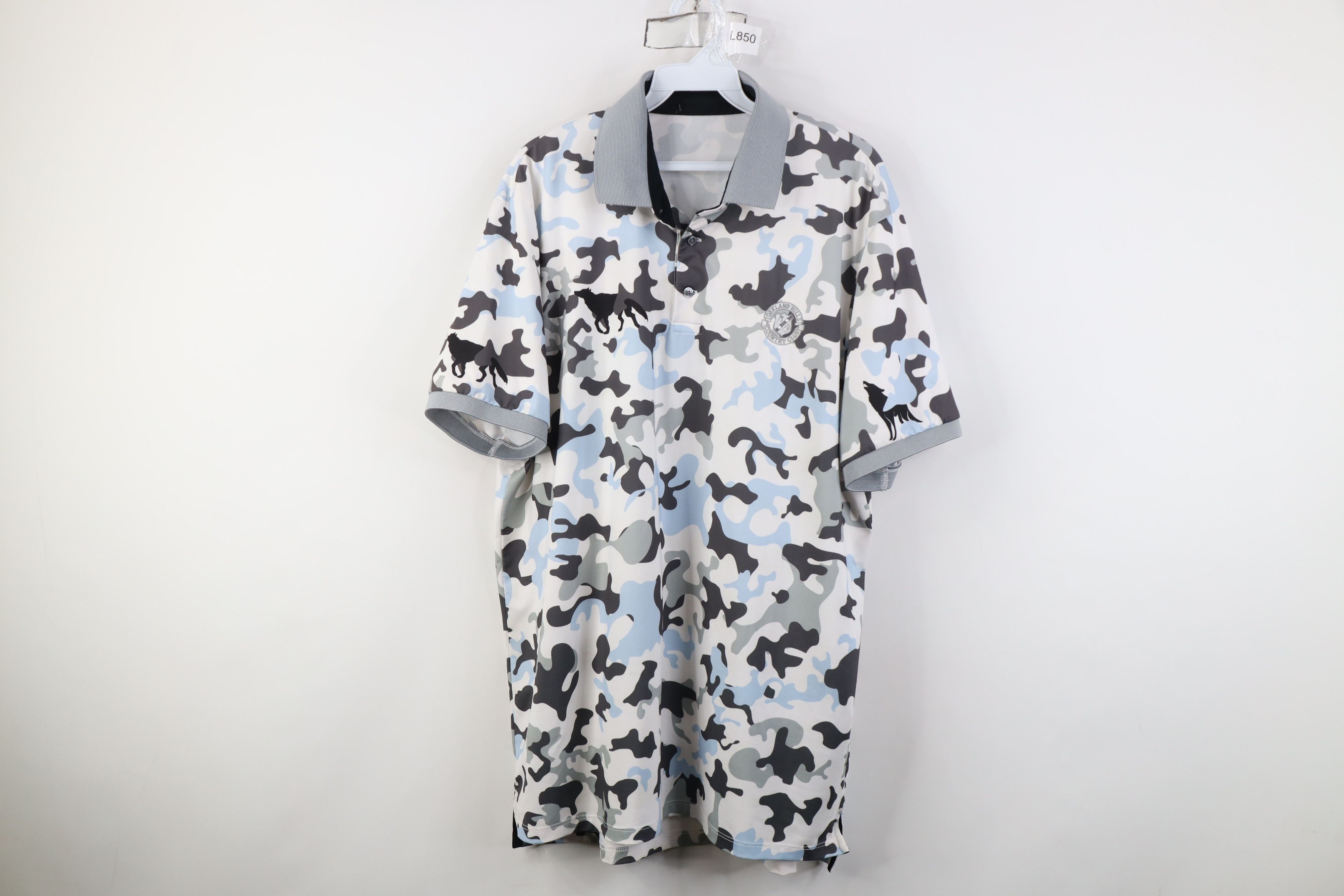 Grenson Greyson Clothiers Country Club Camouflage Golf Polo Shirt Size US XXL / EU 58 / 5 - 1 Thumbnail